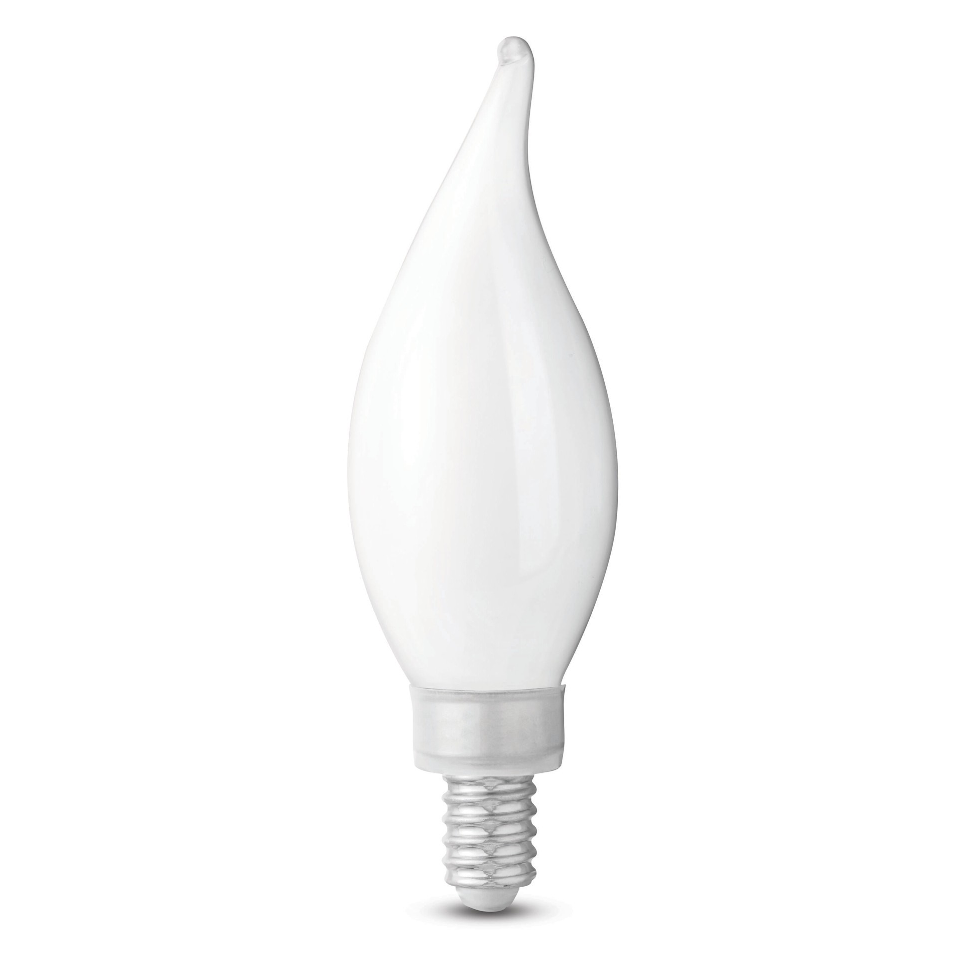 slide 3 of 6, Utilitech 60 -Watt EQ B10 Soft white Candelabra base (E-12) Dimmable LED Decorative Light Bulb 3 -Pack, 1 ct