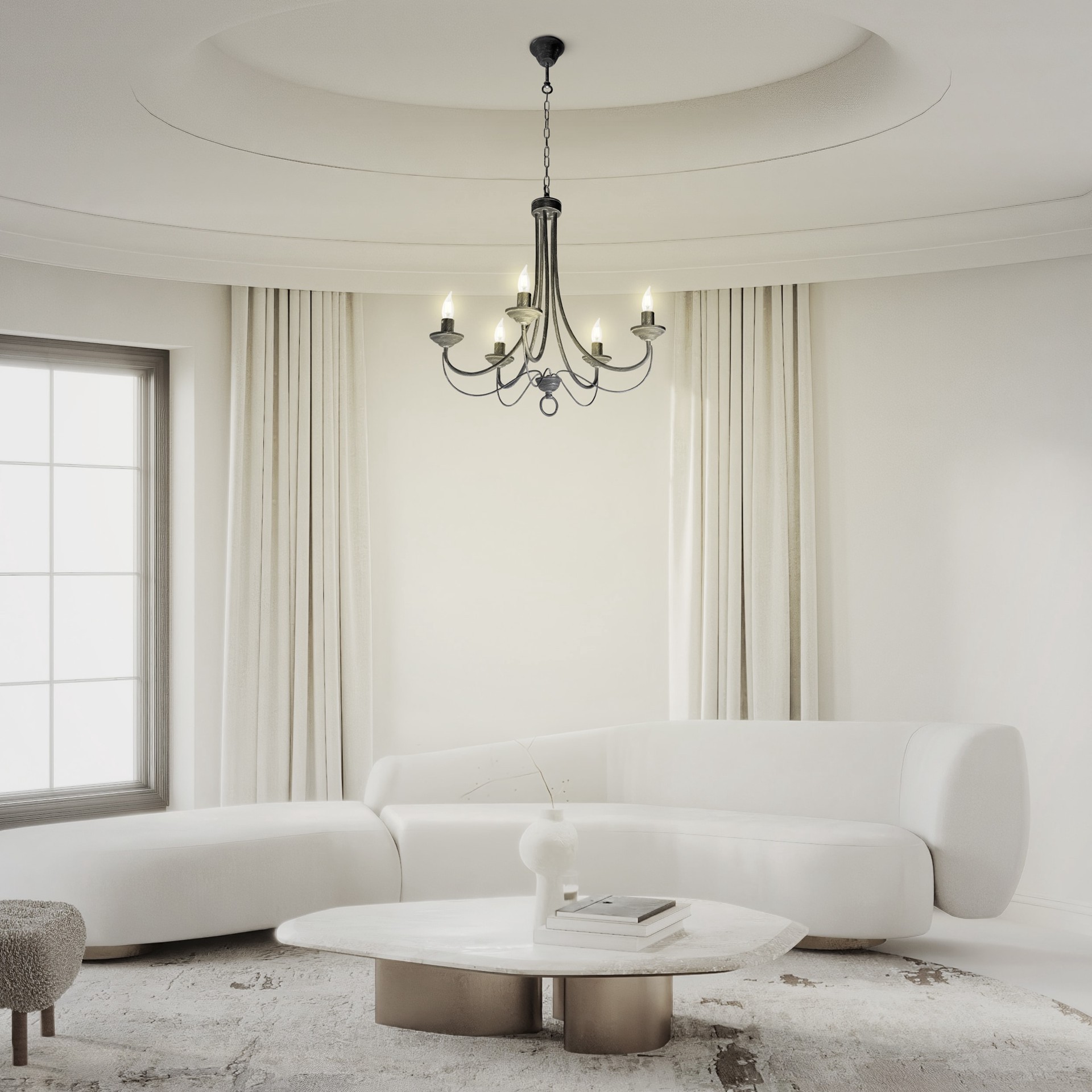 slide 5 of 6, Utilitech 60 -Watt EQ B10 Warm white Candelabra base (E-12) Dimmable LED Decorative Light Bulb 3 -Pack, 1 ct