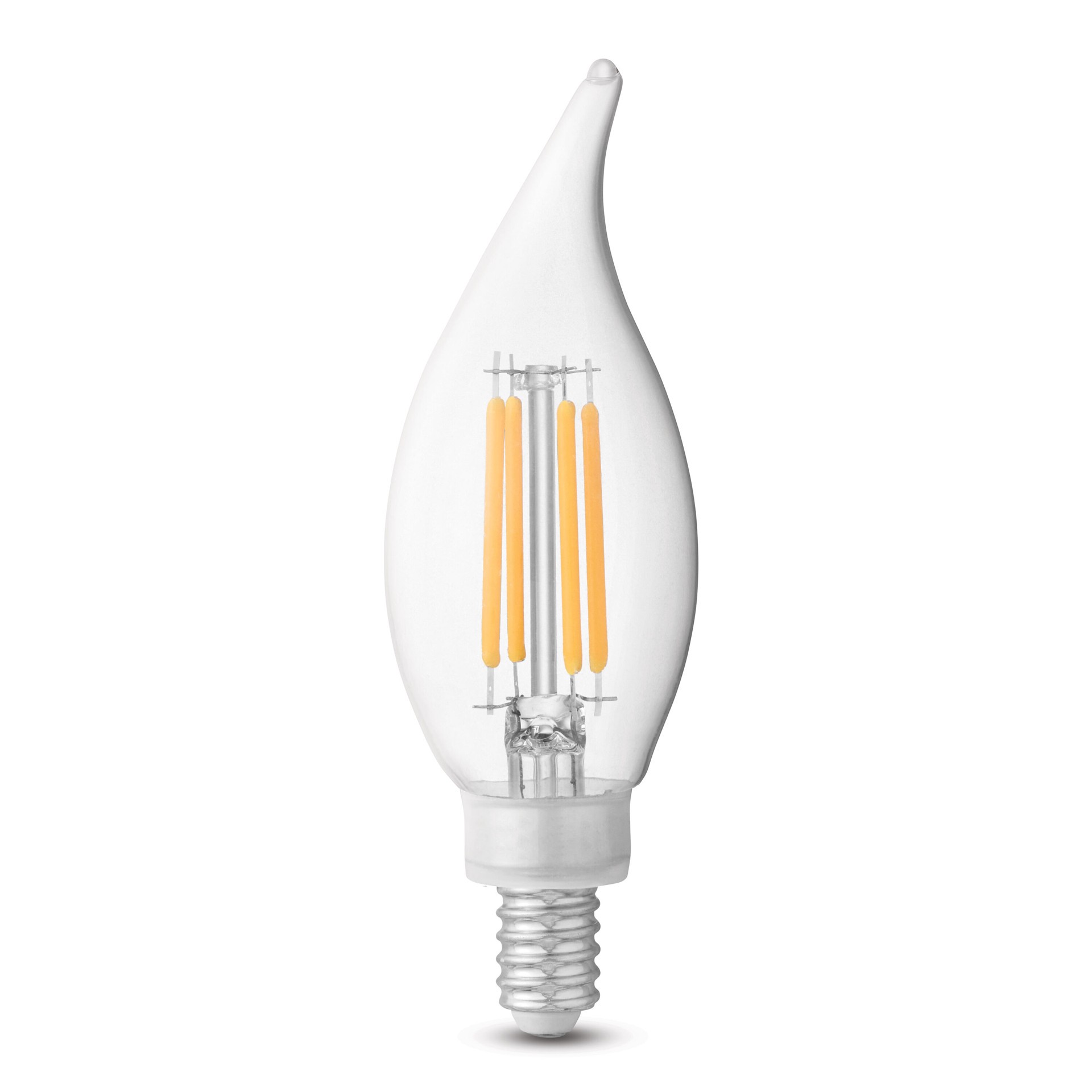 slide 3 of 6, Utilitech 60 -Watt EQ B10 Daylight Candelabra base (E-12) Dimmable LED Decorative Light Bulb 3 -Pack, 1 ct