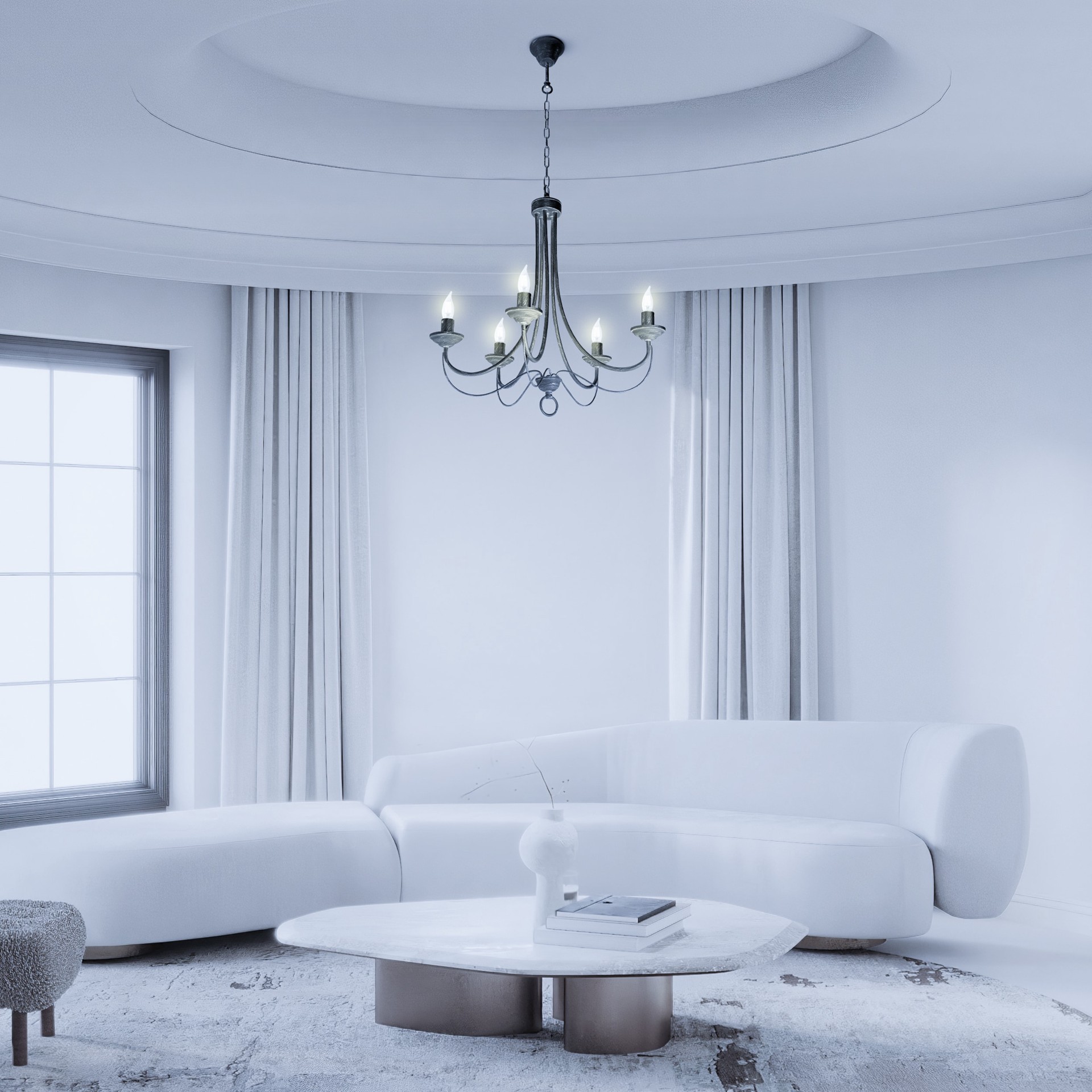 slide 5 of 6, Utilitech 25 -Watt EQ B10 Daylight Candelabra base (E-12) Dimmable LED Decorative Light Bulb 3 -Pack, 1 ct