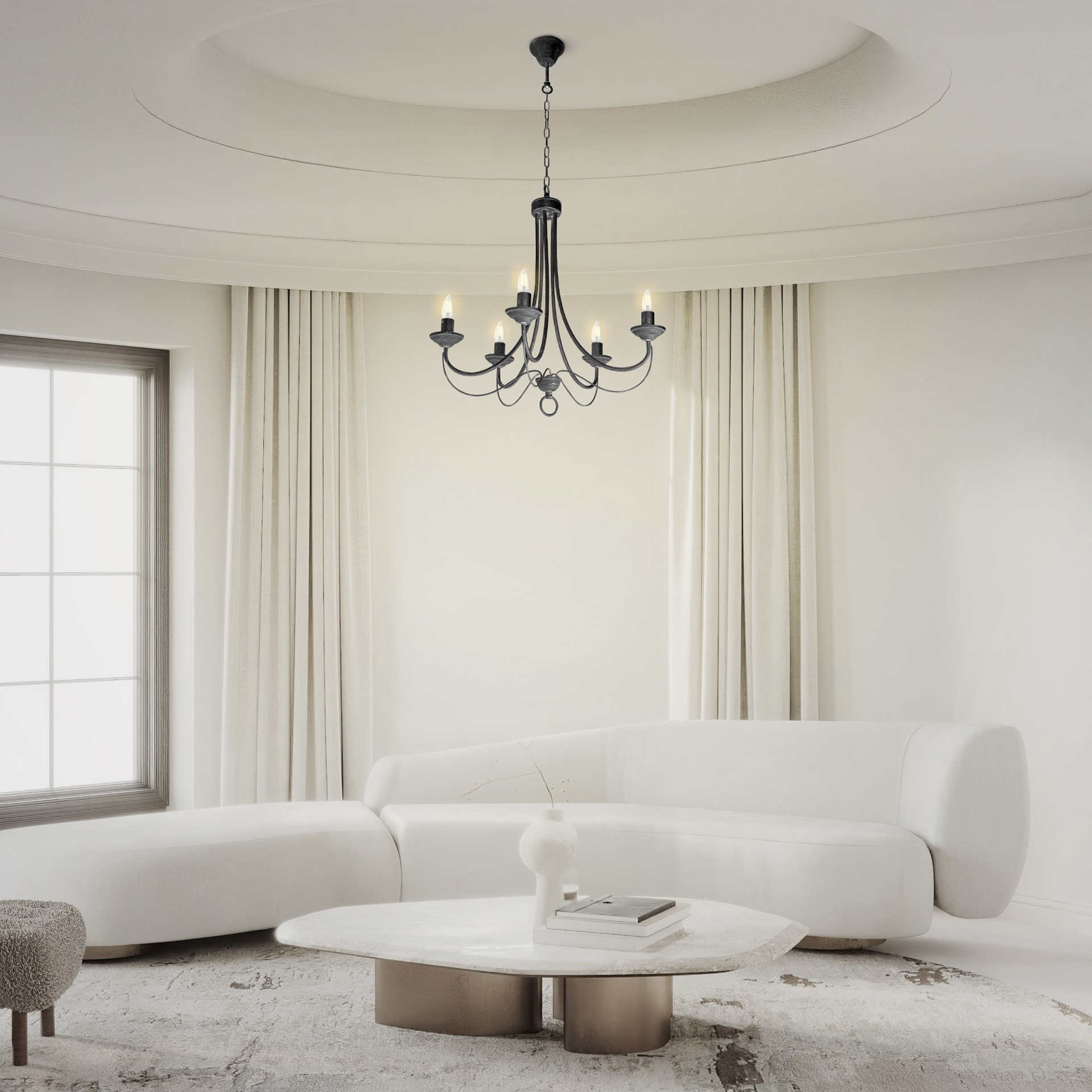 slide 5 of 6, Utilitech 40 -Watt EQ B10 Warm white Candelabra base (E-12) Dimmable LED Decorative Light Bulb 3 -Pack, 1 ct