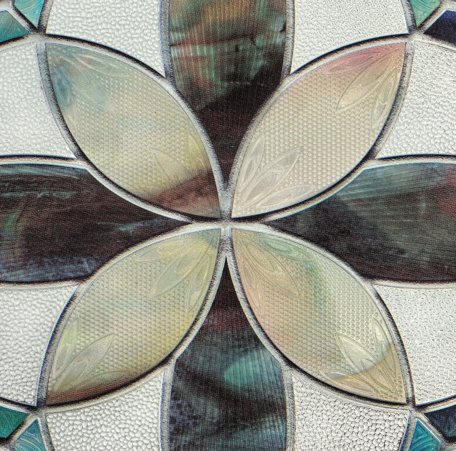 slide 3 of 5, Style Selections Pacific Accent 12-in x 12-in Textured Decorative Window Film, 1 ct