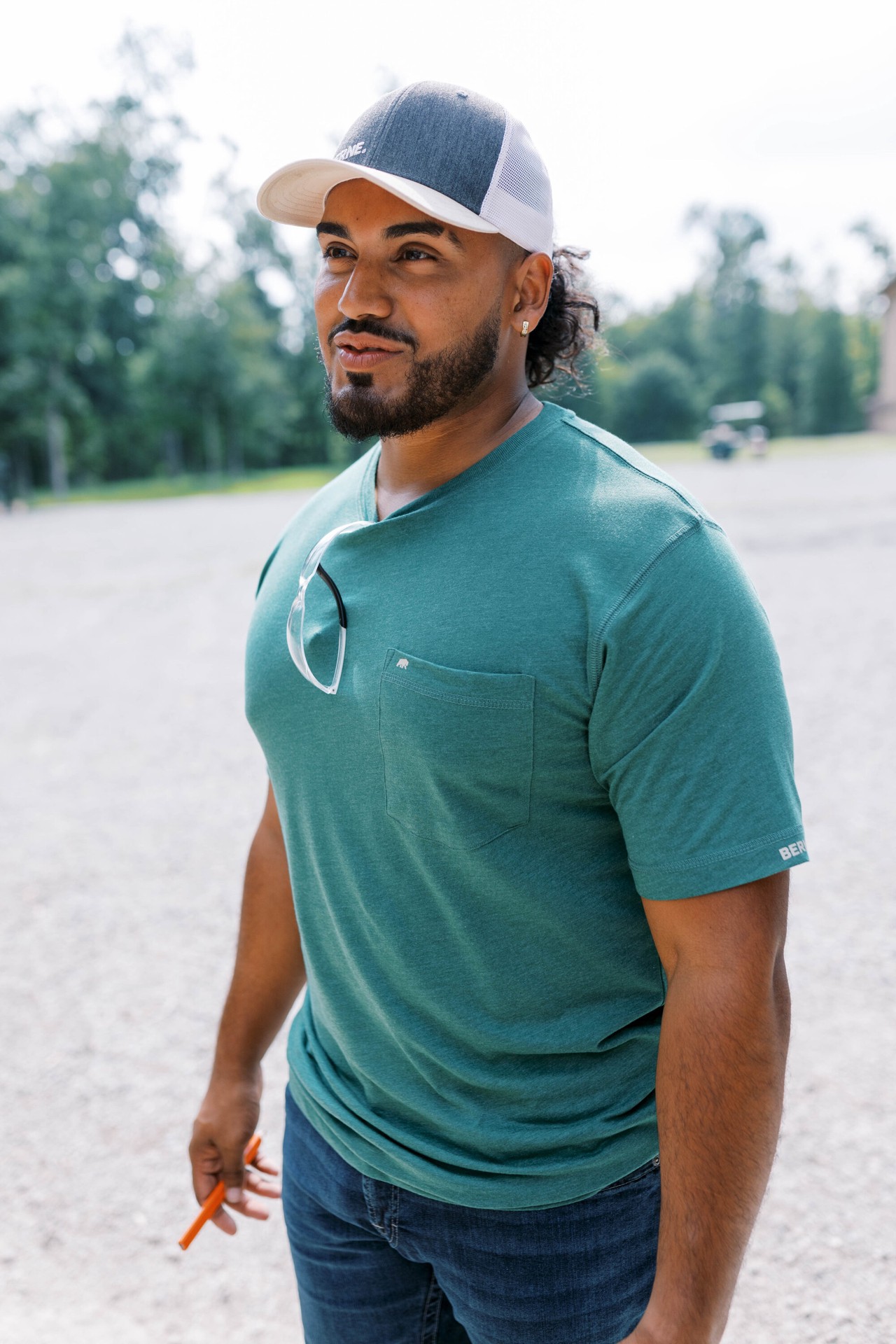 slide 4 of 4, BERNE APPAREL Men's Charcoal Heather Cotton/Polyester Baseball cap, 1 ct