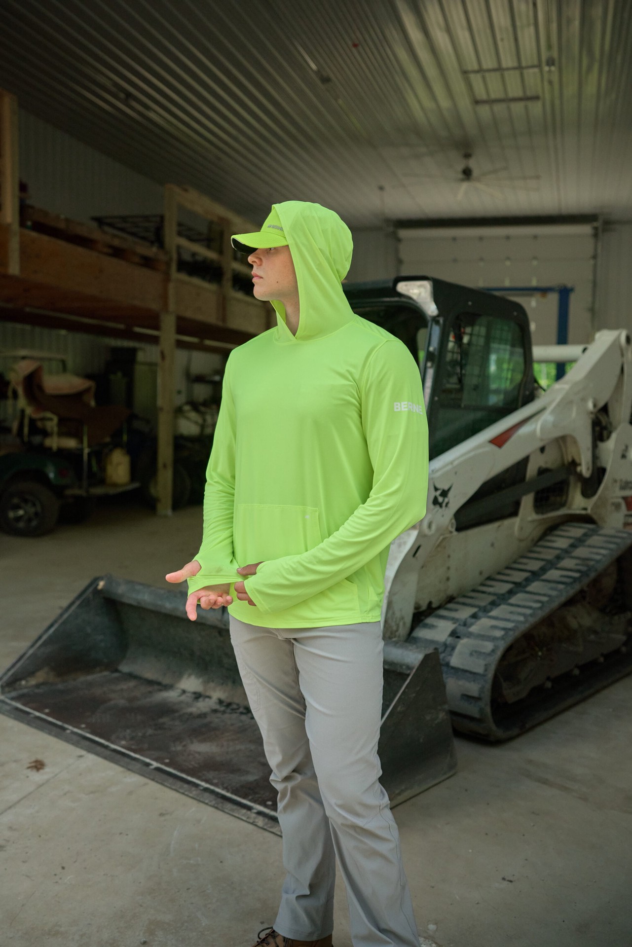 slide 3 of 4, BERNE APPAREL Men's Yellow Polyester Baseball cap, 1 ct