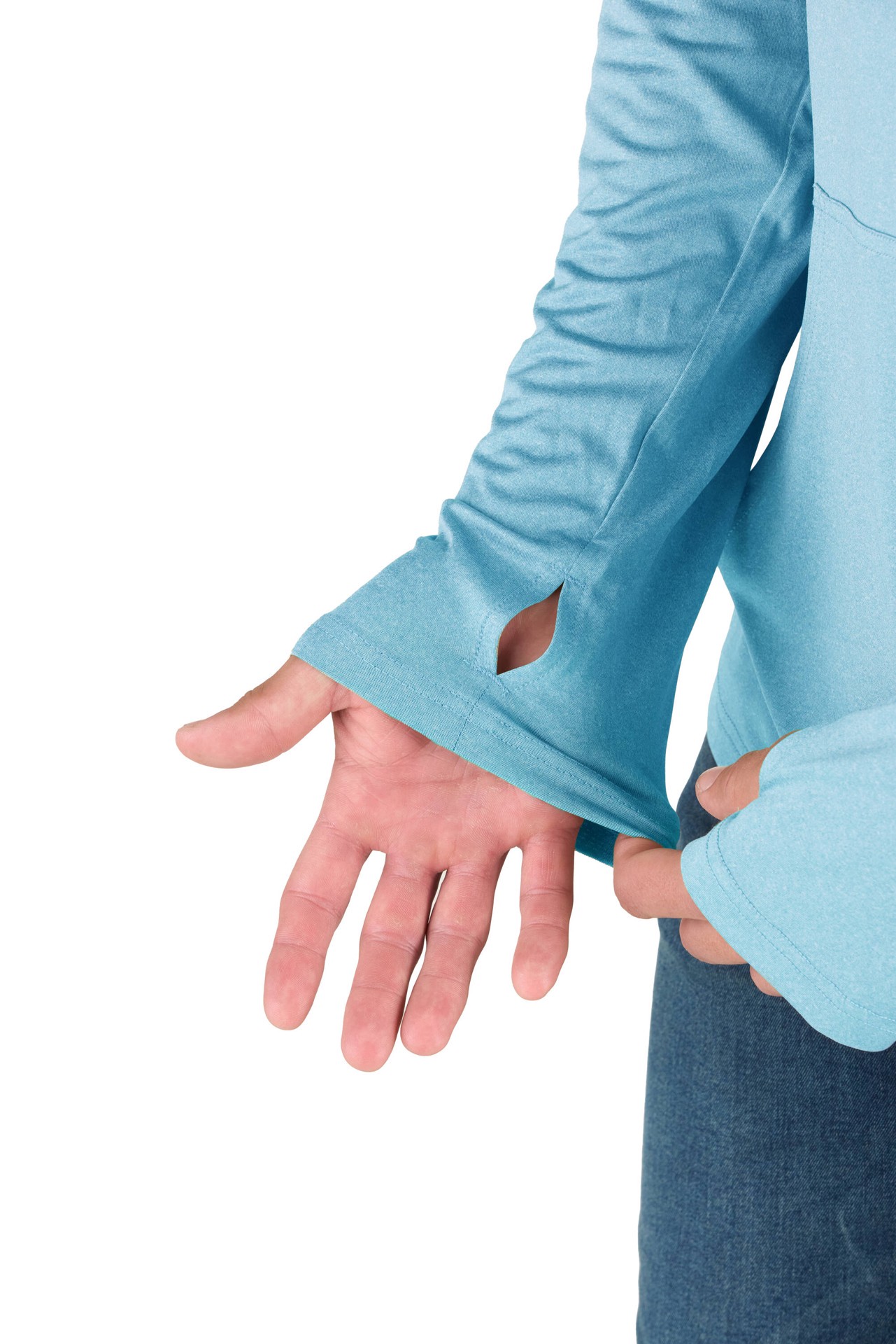 slide 3 of 4, BERNE APPAREL Men's Blue Light weight Jersey Long sleeve Solid Hoodie ( Large ), 1 ct