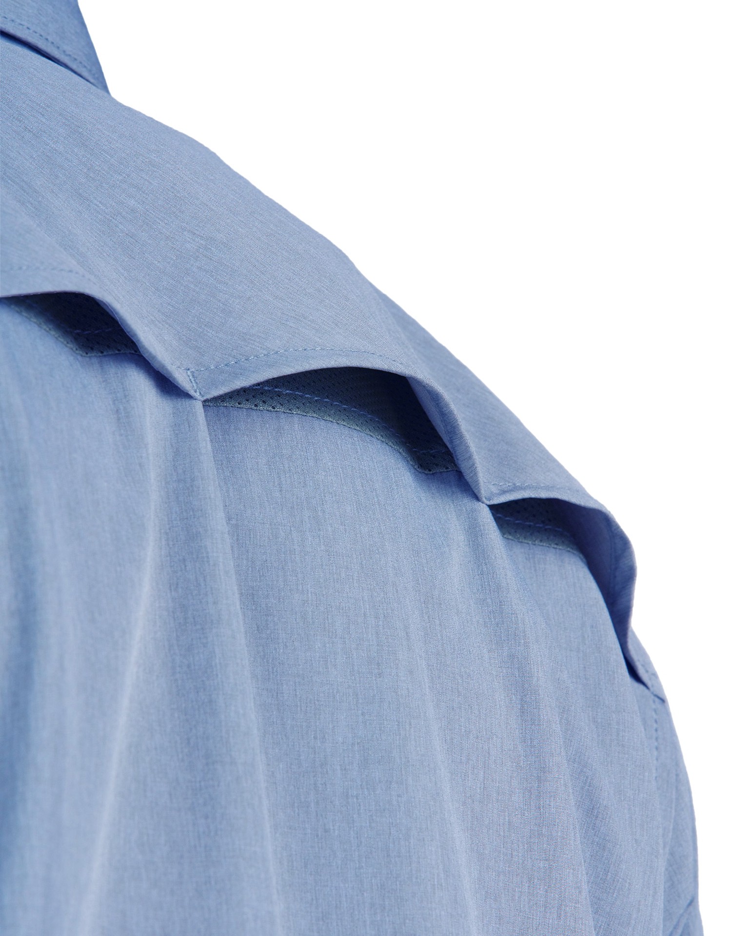 slide 3 of 4, BERNE APPAREL Men's Blue Poplin Short sleeve Solid Button-down shirt ( 2XL ), 1 ct