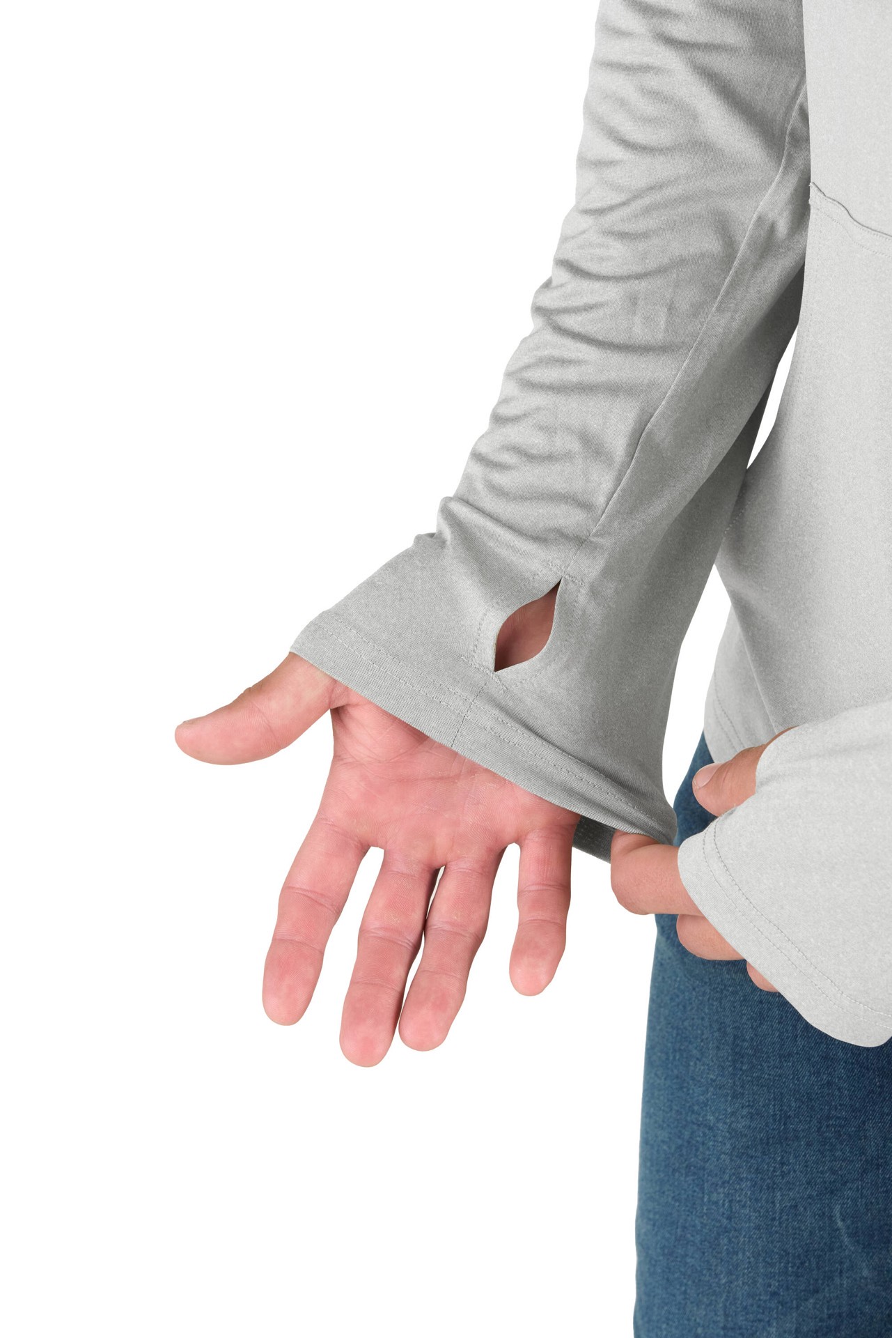 slide 4 of 4, BERNE APPAREL Men's Gray Light weight Jersey Long sleeve Solid Hoodie ( Large ), 1 ct