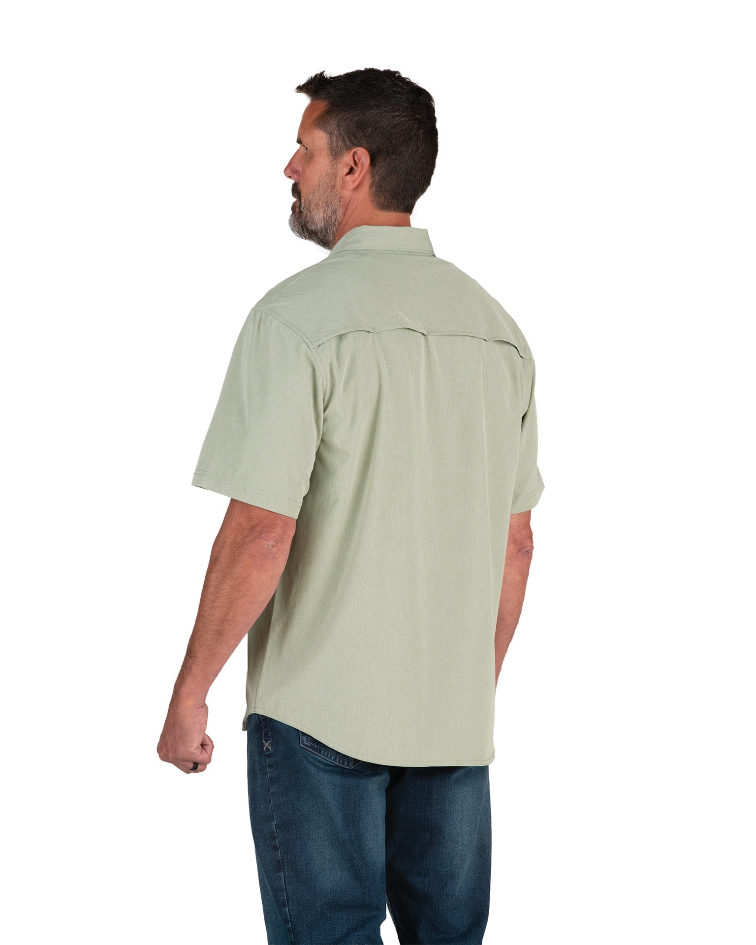 slide 2 of 4, BERNE APPAREL Men's Green Poplin Short sleeve Solid Button-down shirt ( 2XL ), 1 ct