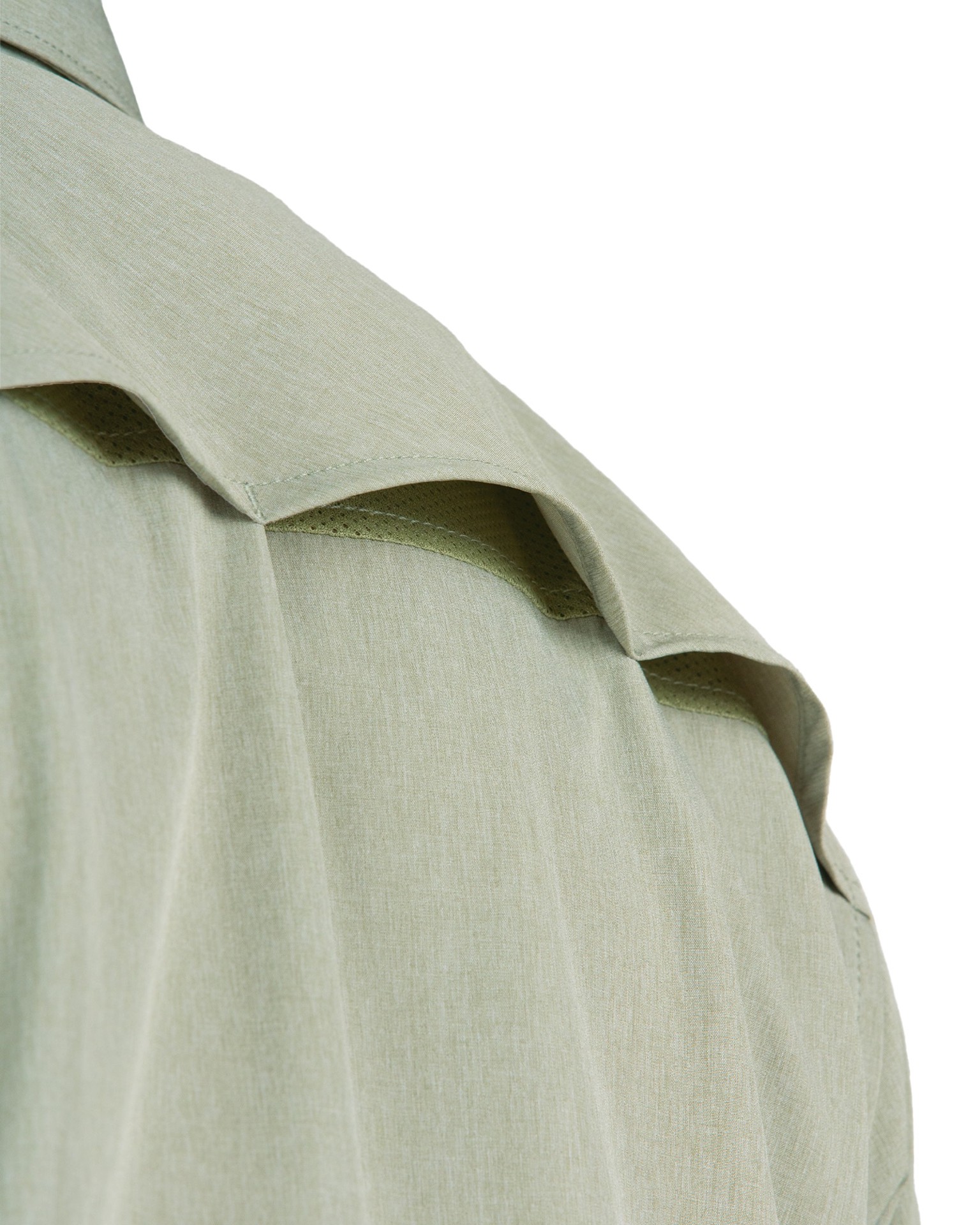 slide 4 of 4, BERNE APPAREL Men's Green Poplin Short sleeve Solid Button-down shirt ( 2XL ), 1 ct