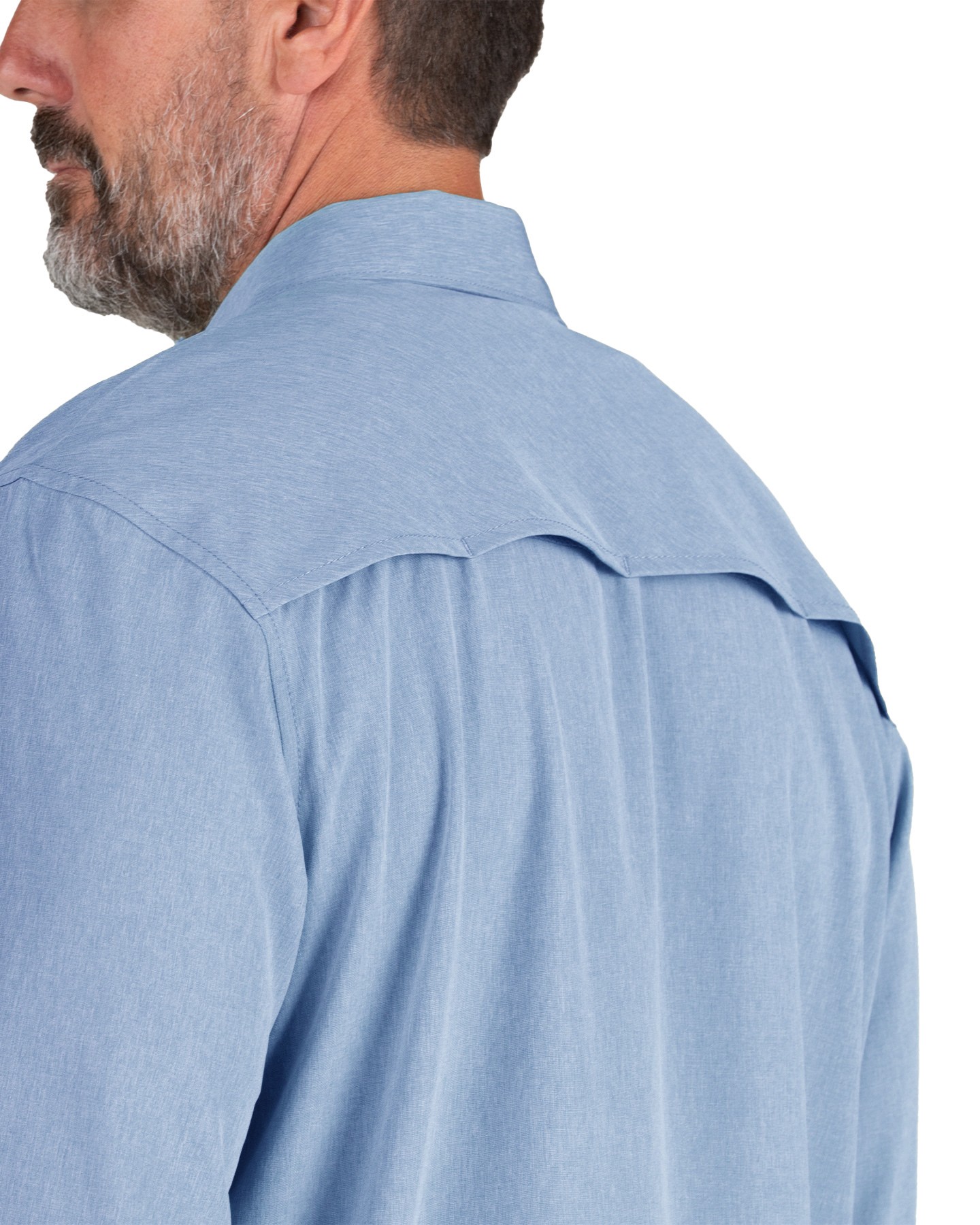 slide 3 of 4, BERNE APPAREL Men's Blue Poplin Long sleeve Solid Button-down shirt ( 2XL ), 1 ct