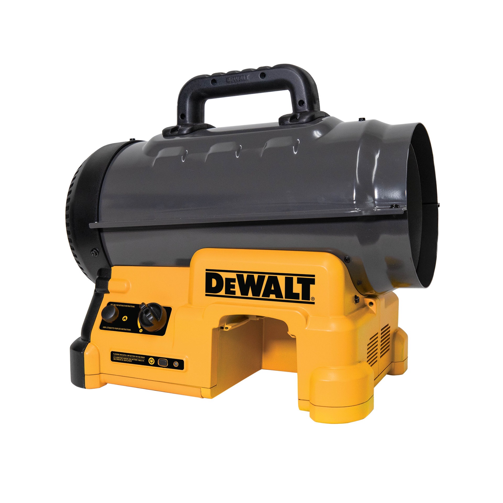 slide 1 of 6, DEWALT Forced Air Propane Heater 75000 -BTU Outdoor Portable Forced air Propane Heater, 1 ct