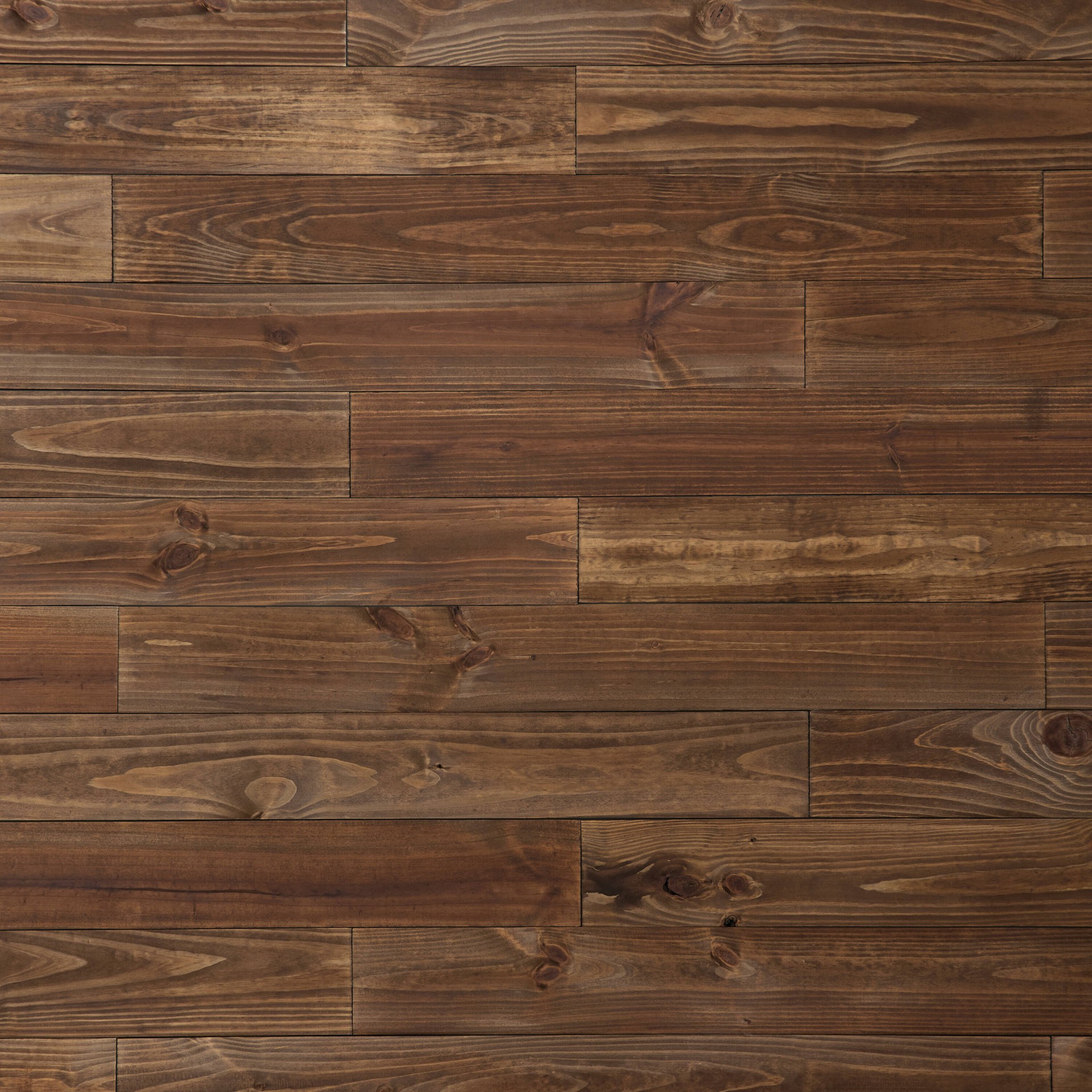 slide 1 of 3, Style Selections 5-1/2-in x 3.98-ft Brown Pine Wall Plank ( 6 -Pack , Covers 10.9-sq ft ), 1 ct