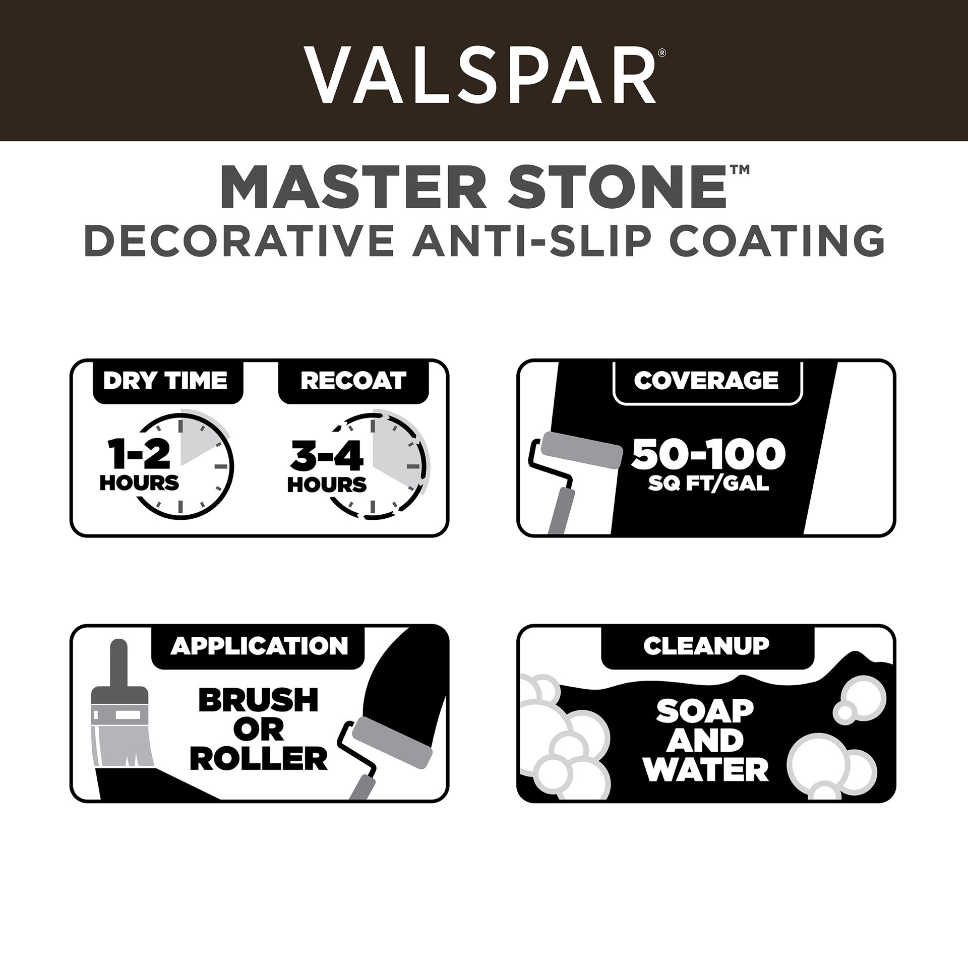 slide 4 of 6, Valspar Master Stone 1-part Base 4, Sandy Shore Flakes Acrylic Concrete and Garage Floor Paint ( 1-gallon ), 1 ct