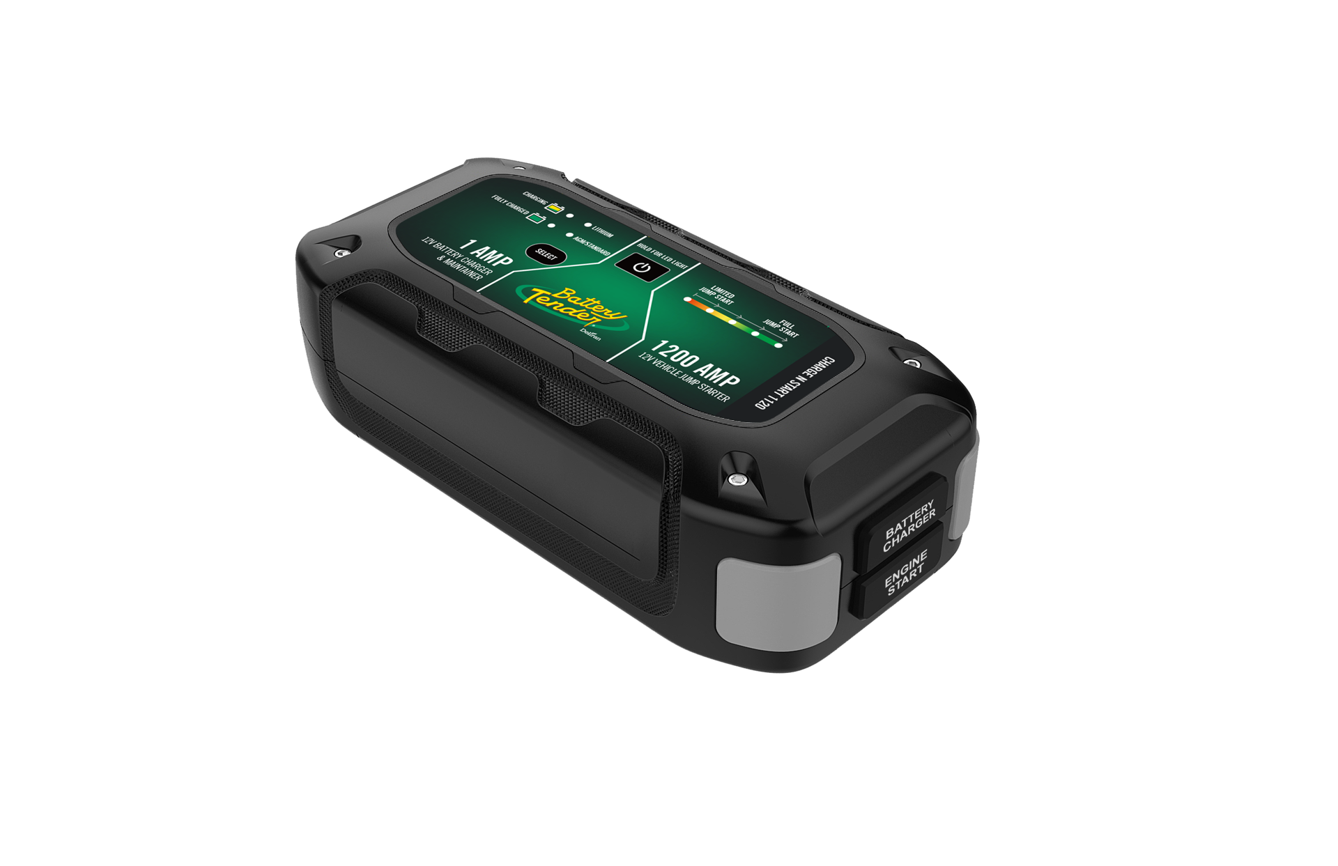 slide 2 of 5, Battery Tender Charge N Start 1200 -Amp 12 -Volt Portable Car Battery Jump Starter Analog, 1 ct