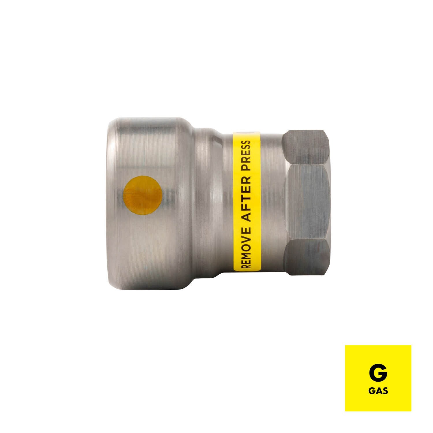 slide 2 of 6, Streamline Streamline 1/2-in PRS x MPT Carbon Steel Press Female Adapter, 1 ct