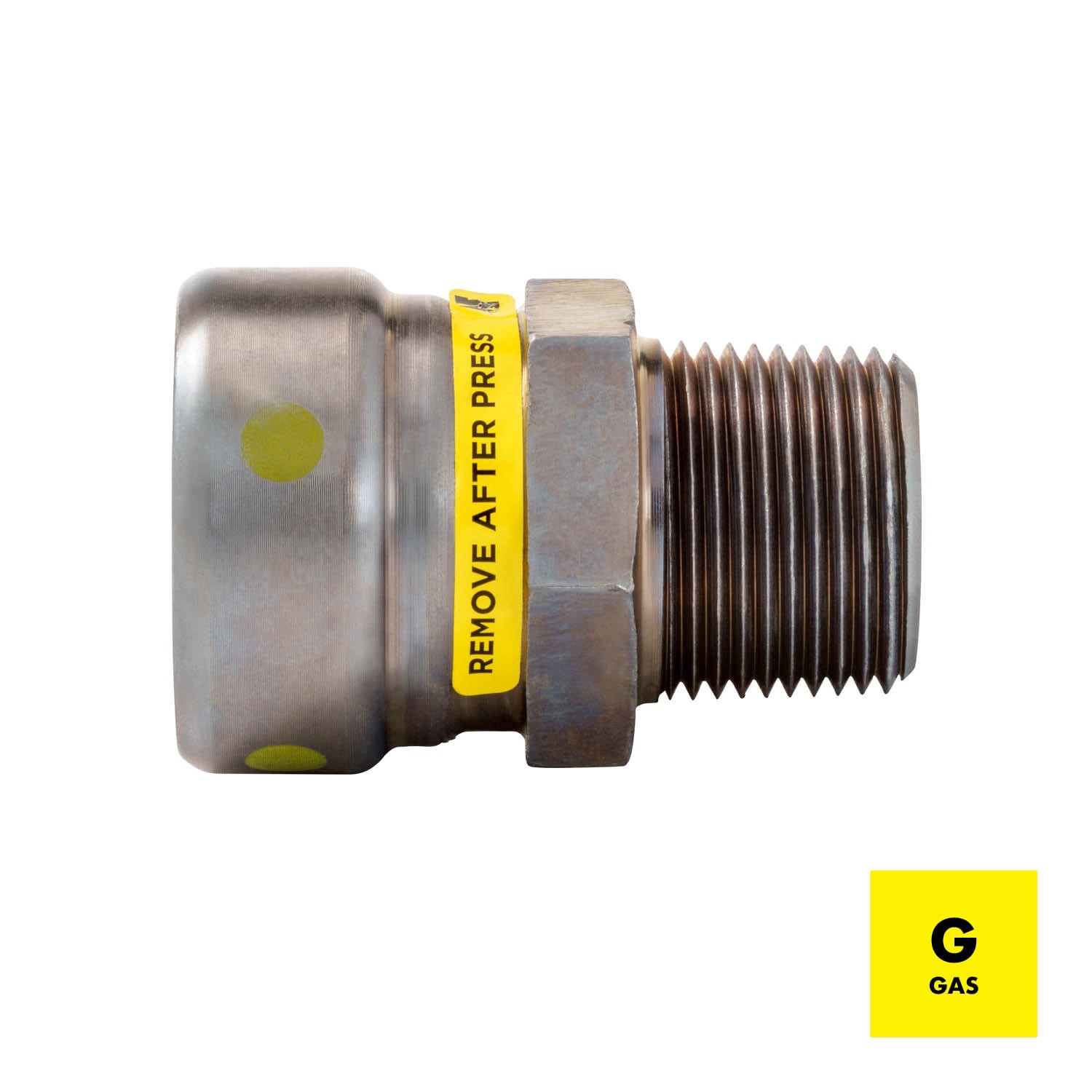 slide 3 of 6, Streamline Streamline 3/4-in PRS x MPT Carbon Steel Press Male Adapter- 5 Pack, 1 ct