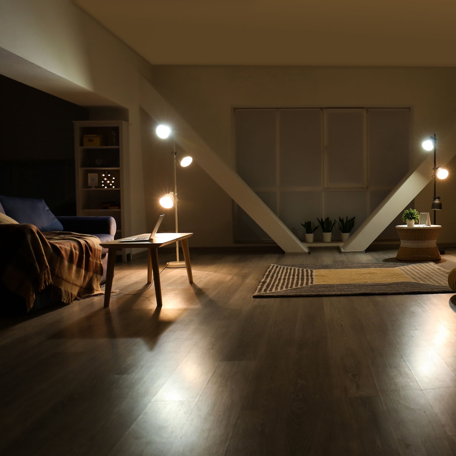 slide 6 of 6, Utilitech 100 -Watt EQ A19 Daylight Medium base (E-26) Dimmable LED General purpose Light Bulb 4 -Pack, 1 ct