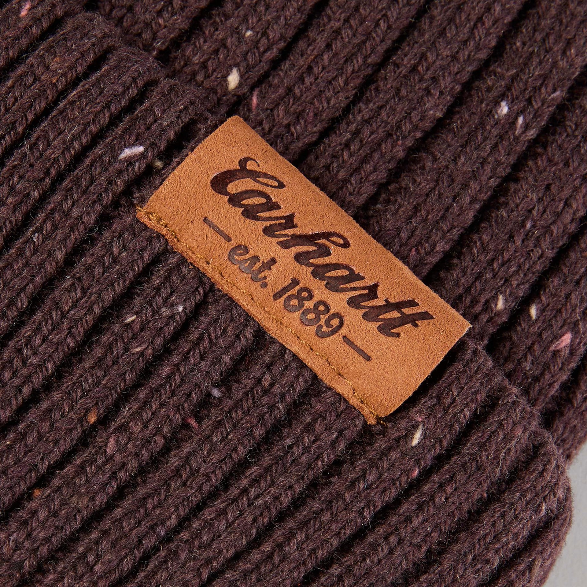 slide 2 of 4, Carhartt Women's Dark Sepia Nep Synthetic Knit hat, 1 ct