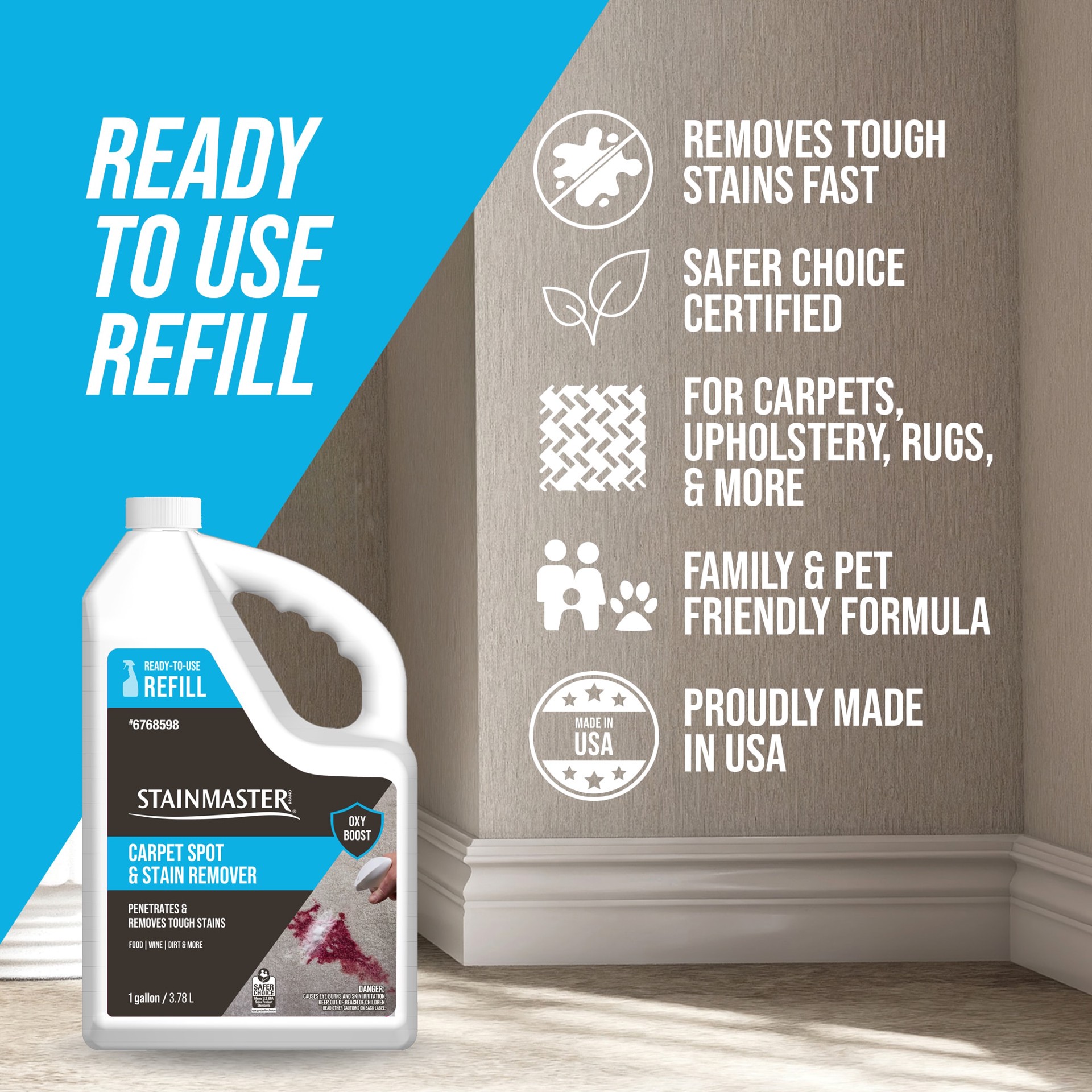 slide 3 of 6, STAINMASTER Spot remover Liquid 128-oz, 1 ct