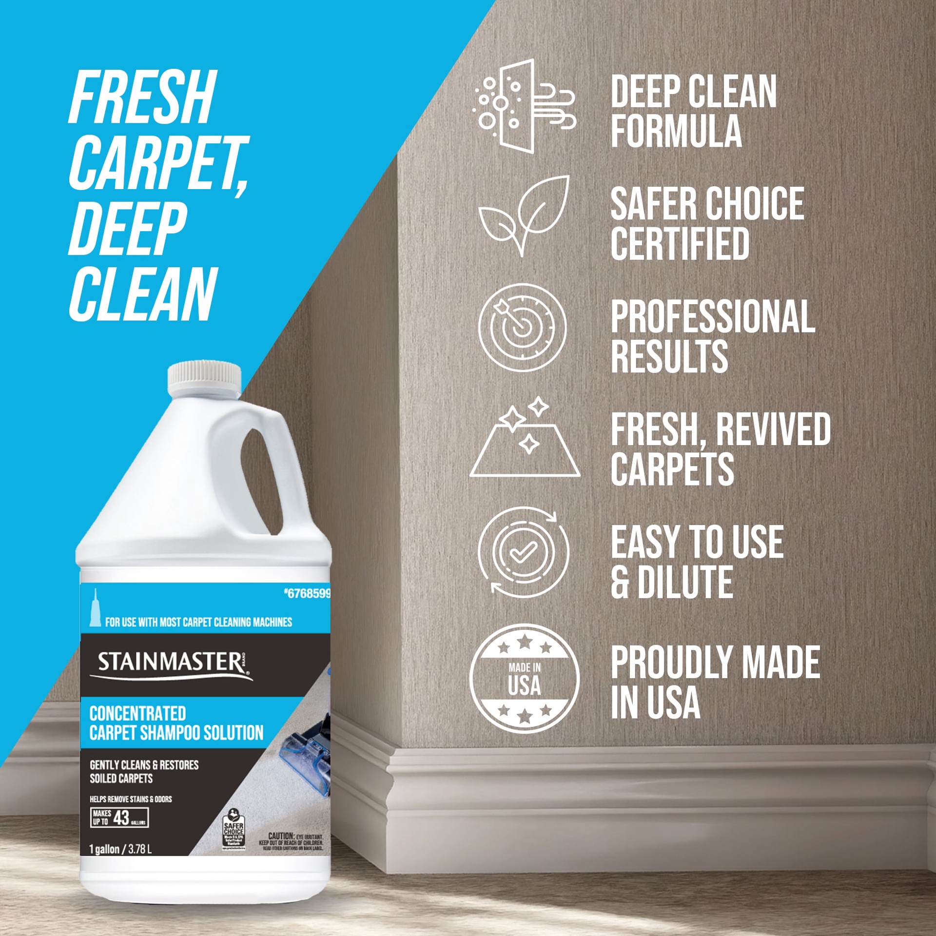 slide 3 of 6, STAINMASTER Carpet cleaner Deodorizing Liquid 128-oz, 1 ct