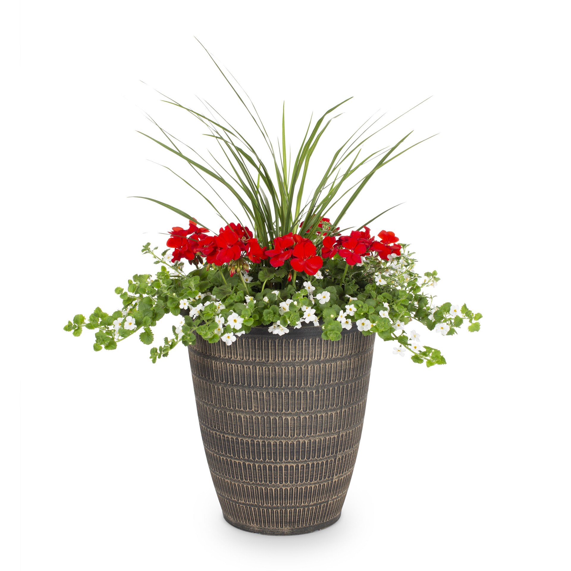 slide 2 of 3, Lowe's Multicolor Mixed Annuals Combinations in 5.5-Gallon Planter, 1 ct