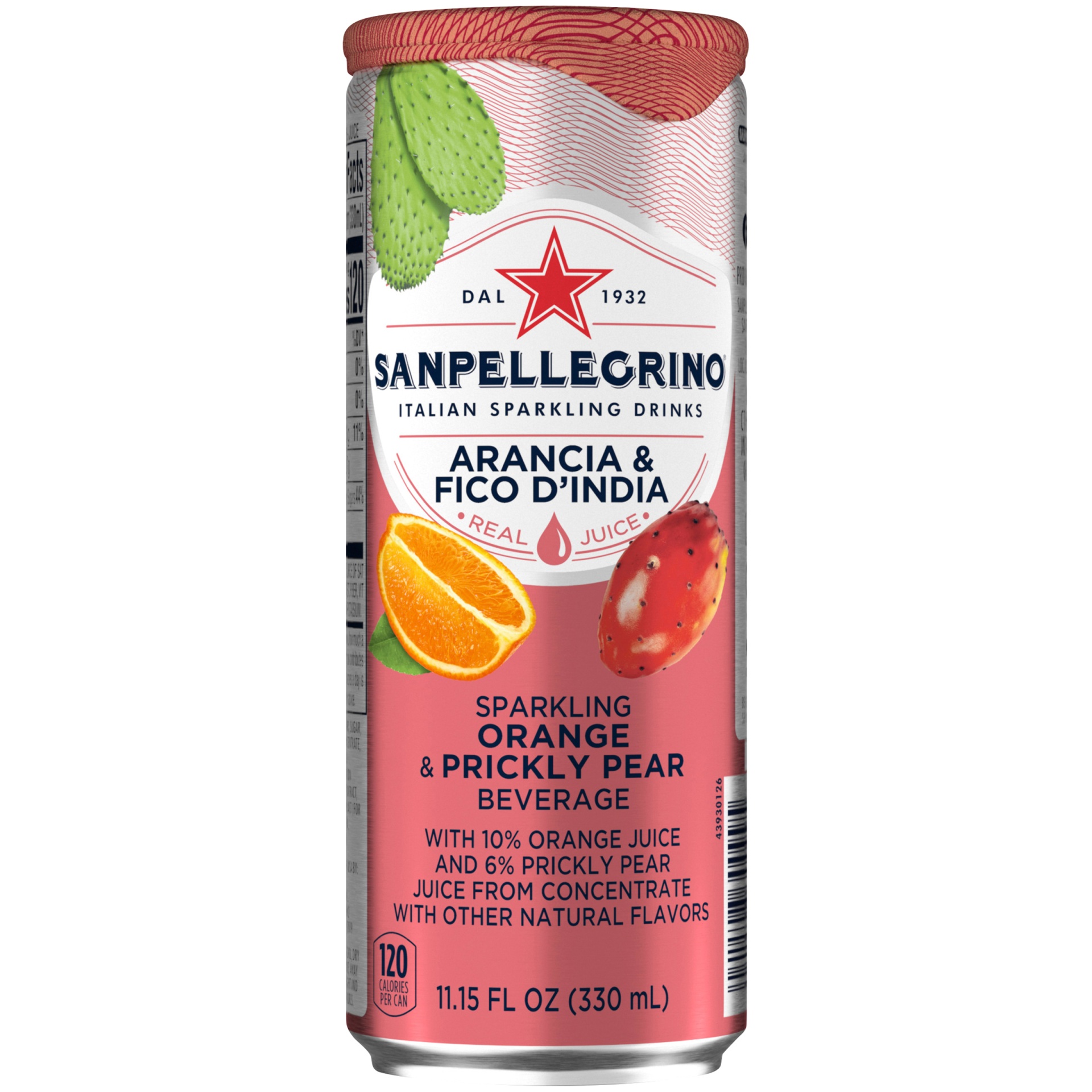 slide 1 of 2, Sanpellegrino Prickly Pear and Orange Italian Sparkling Drinks, 11.15 fl oz