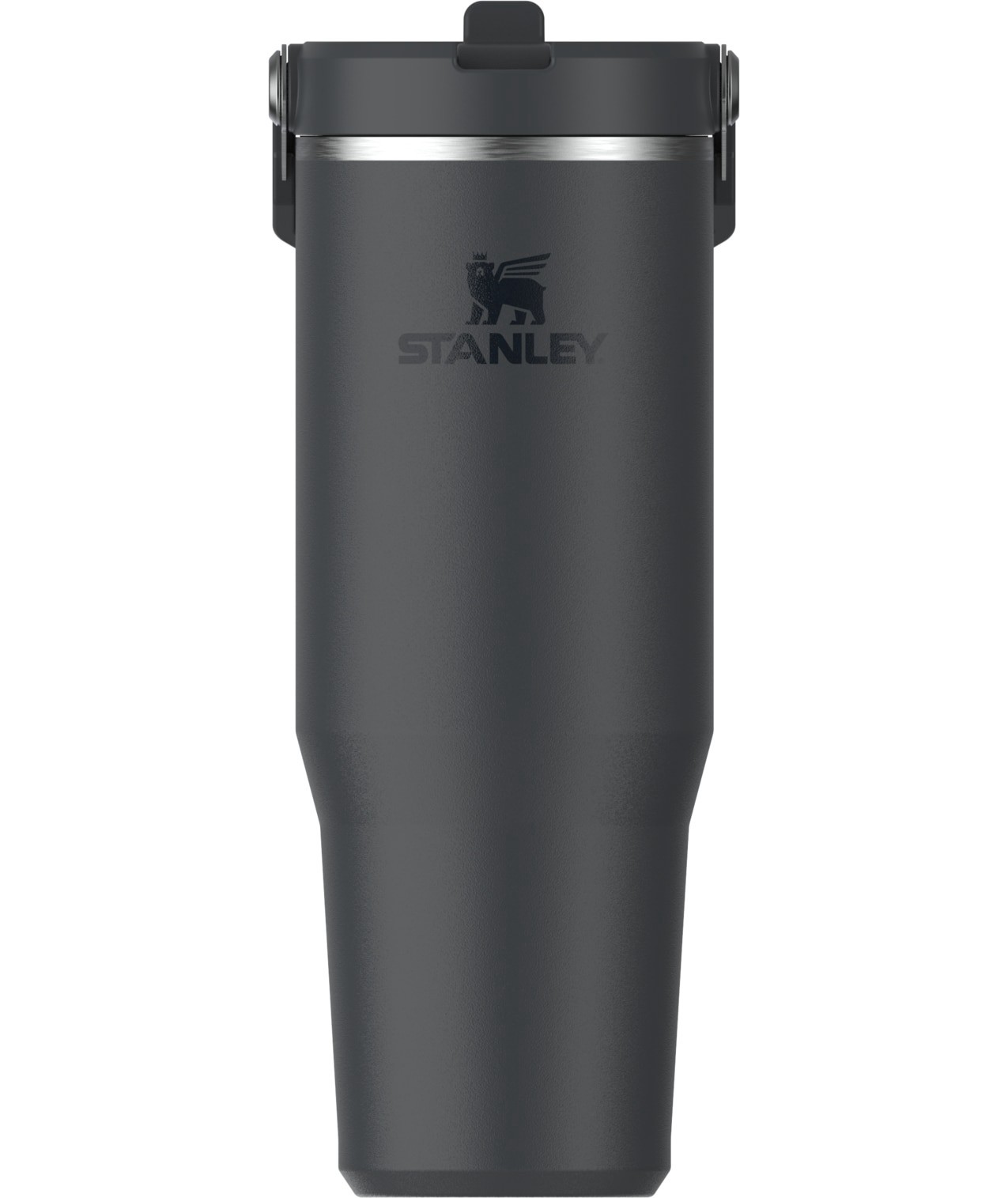 slide 1 of 4, Stanley Iceflow Flip Straw Tumbler 30 -fl oz Stainless steel Insulated Water bottle - Black 2.0, 1 ct