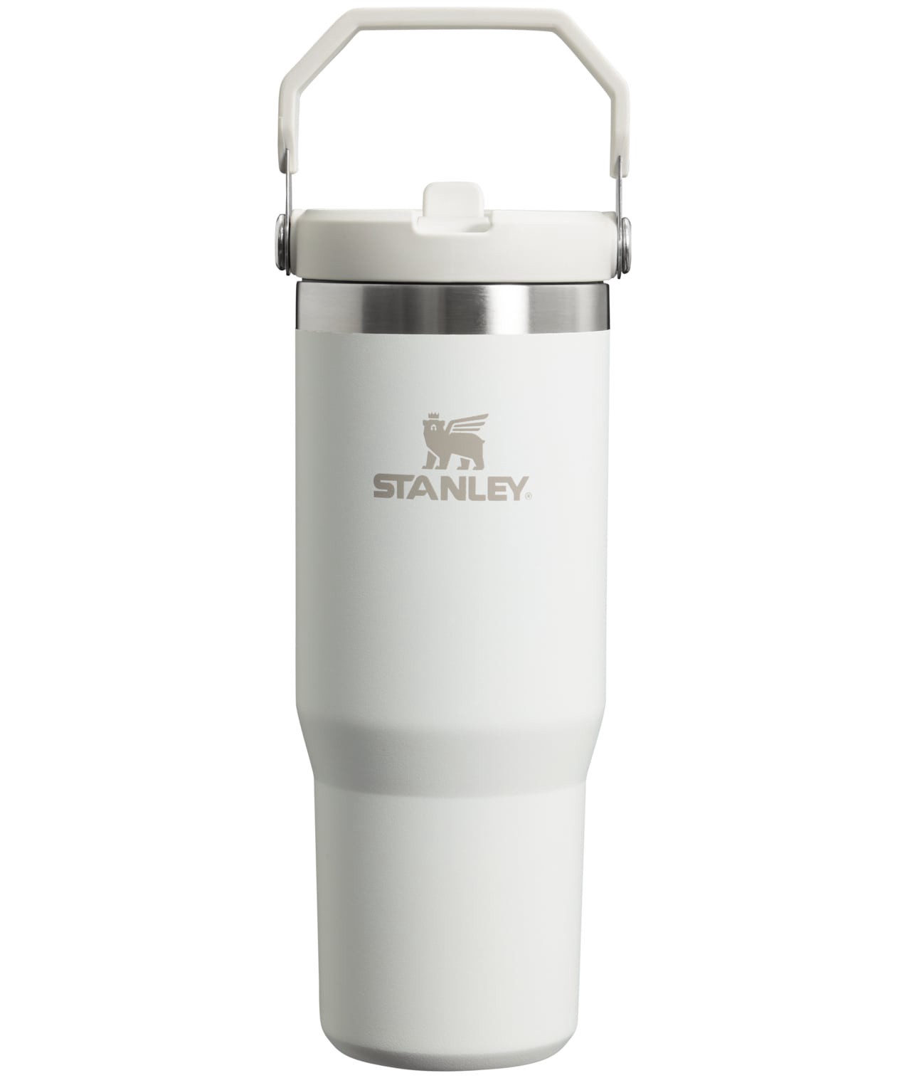 slide 1 of 1, Stanley Iceflow Flip Straw Tumbler 30 -fl oz Stainless steel Insulated Water bottle - Frost, 1 ct