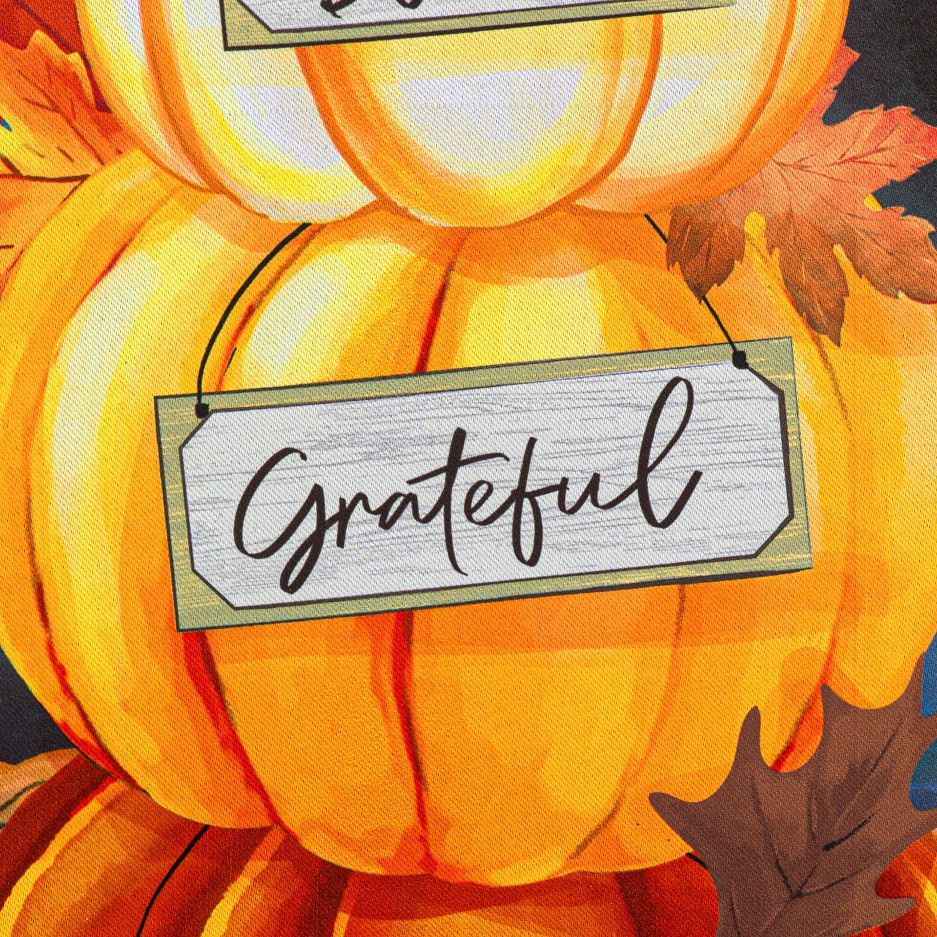 slide 6 of 6, Style Selections 1.04-ft W x 1.5-ft H Fall Embroidered Garden flag, 1 ct