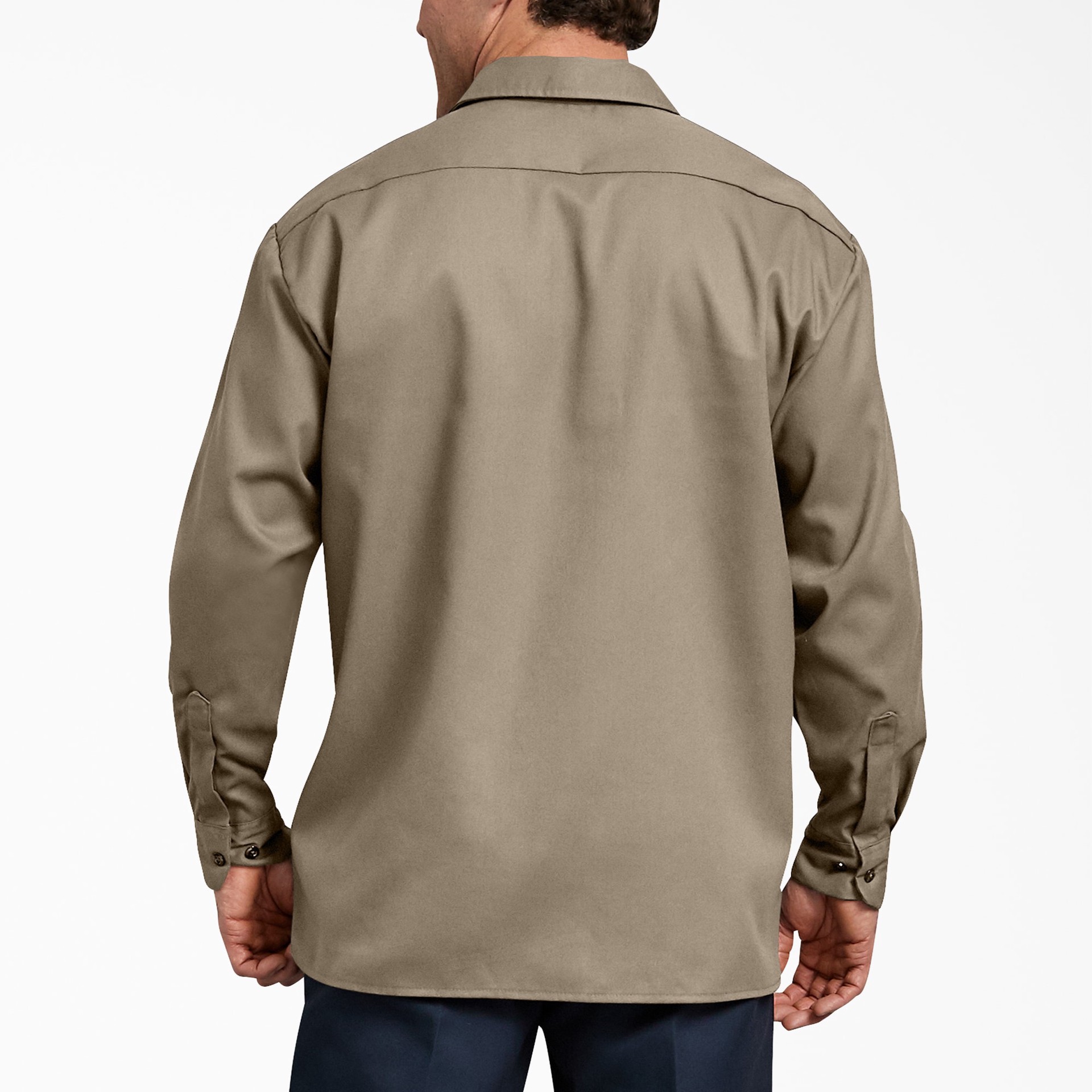 slide 2 of 4, Dickies Men's Brown Light weight Twill Long sleeve Solid Button-down shirt ( XL ), 1 ct