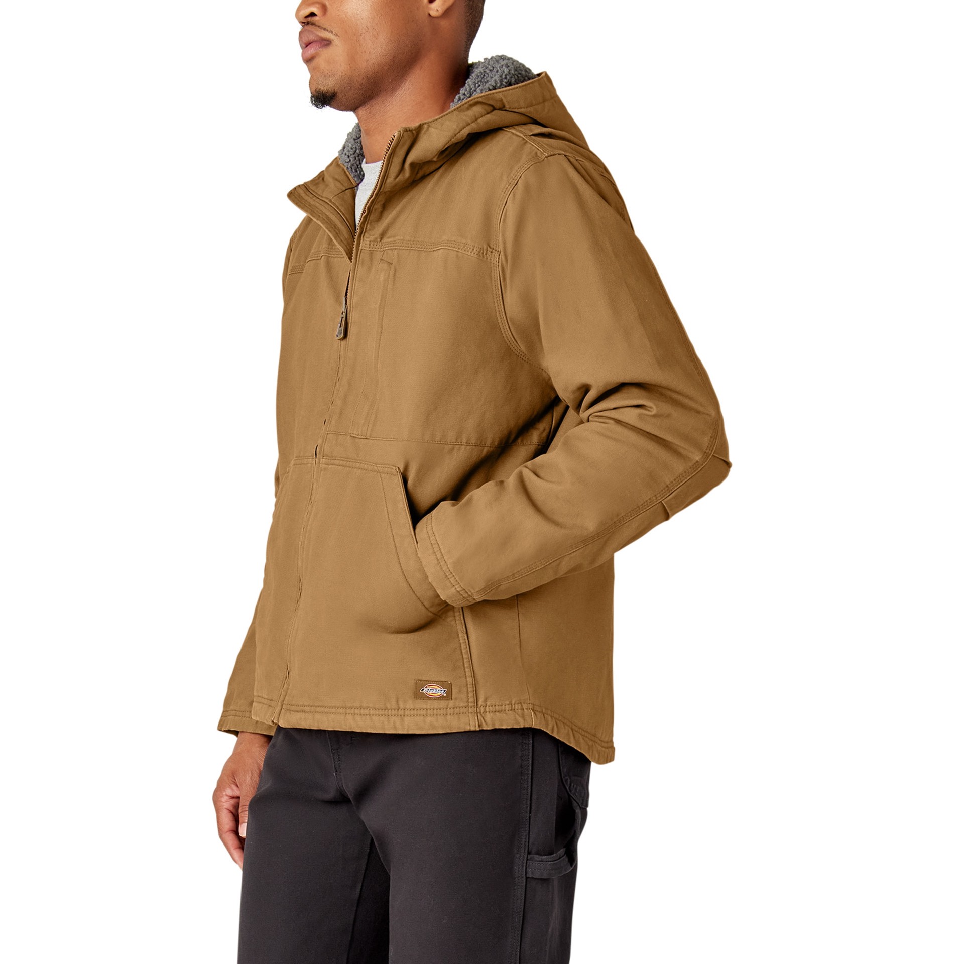 slide 3 of 4, Dickies Men's Brown Canvas Insulated Work jacket ( 2XL ), 1 ct