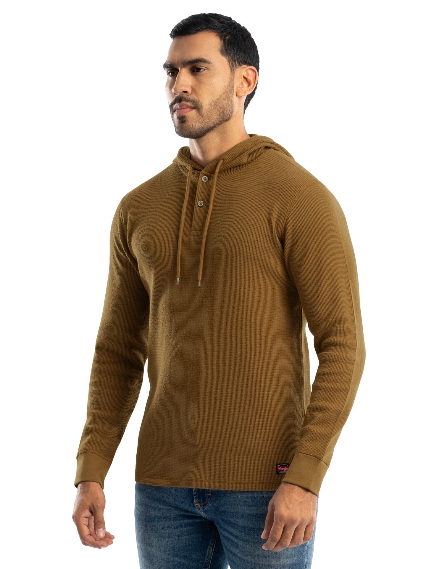 slide 1 of 4, Wrangler Men's RUBBER Knit Hooded Hooded jacket ( Medium ), 1 ct