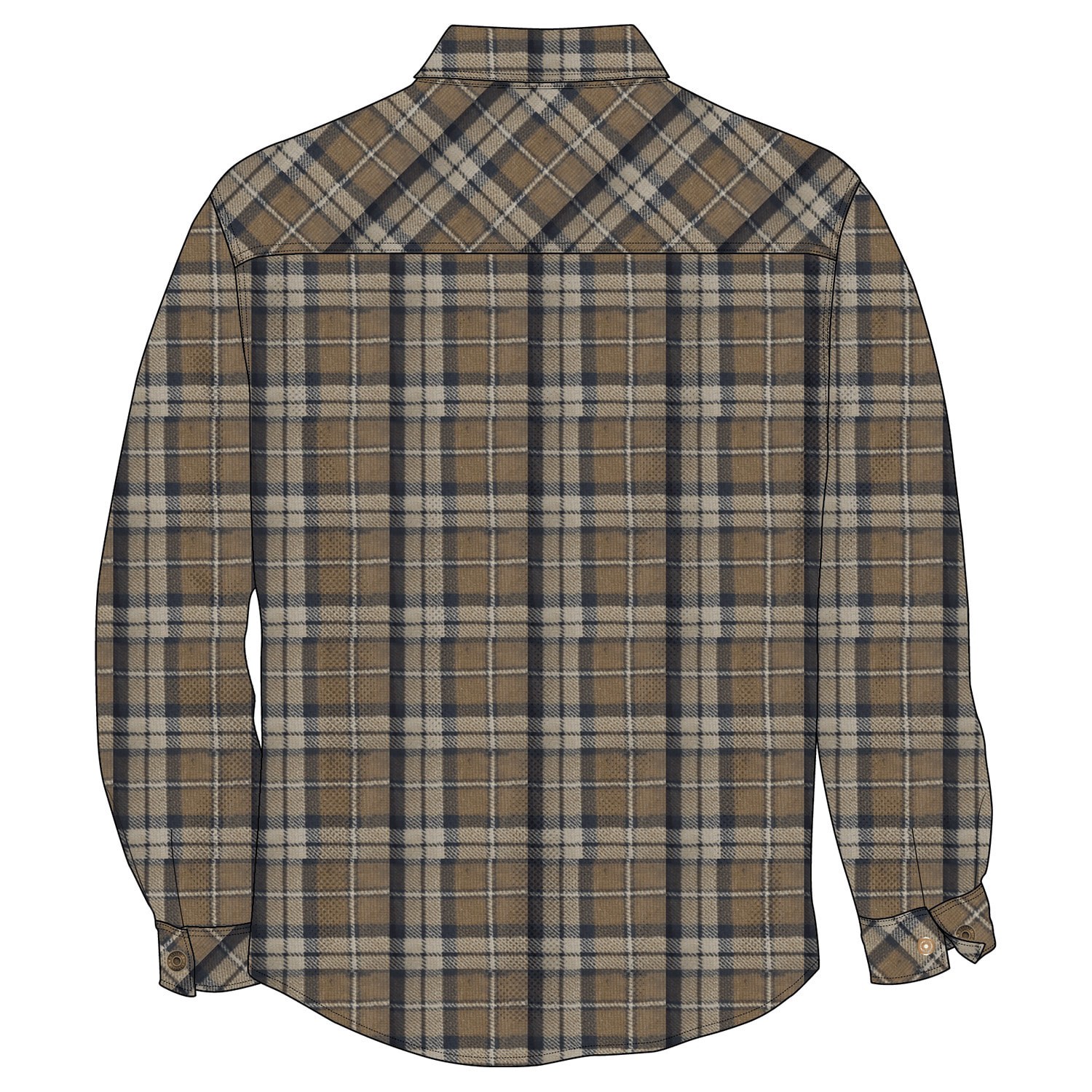 slide 2 of 4, Wrangler Men's Caviar Flannel Shirt jacket ( 2XL ), 1 ct