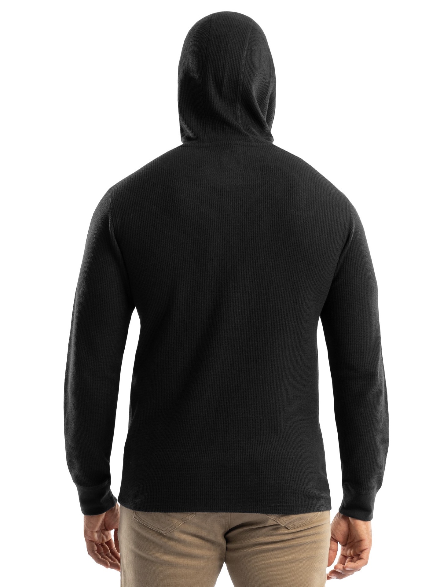 slide 2 of 4, Wrangler Men's JET BLACK Knit Hooded Hooded jacket ( Medium ), 1 ct