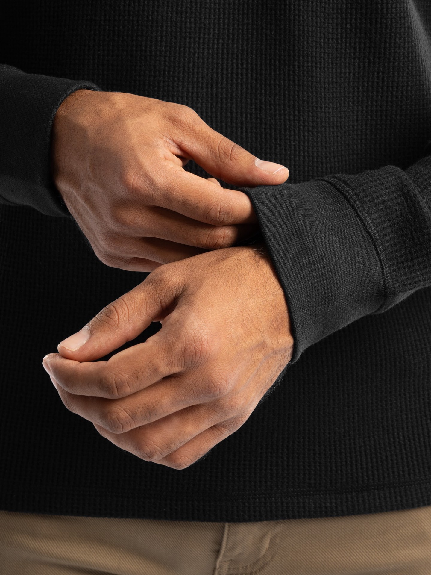 slide 4 of 4, Wrangler Men's JET BLACK Knit Hooded Hooded jacket ( Medium ), 1 ct