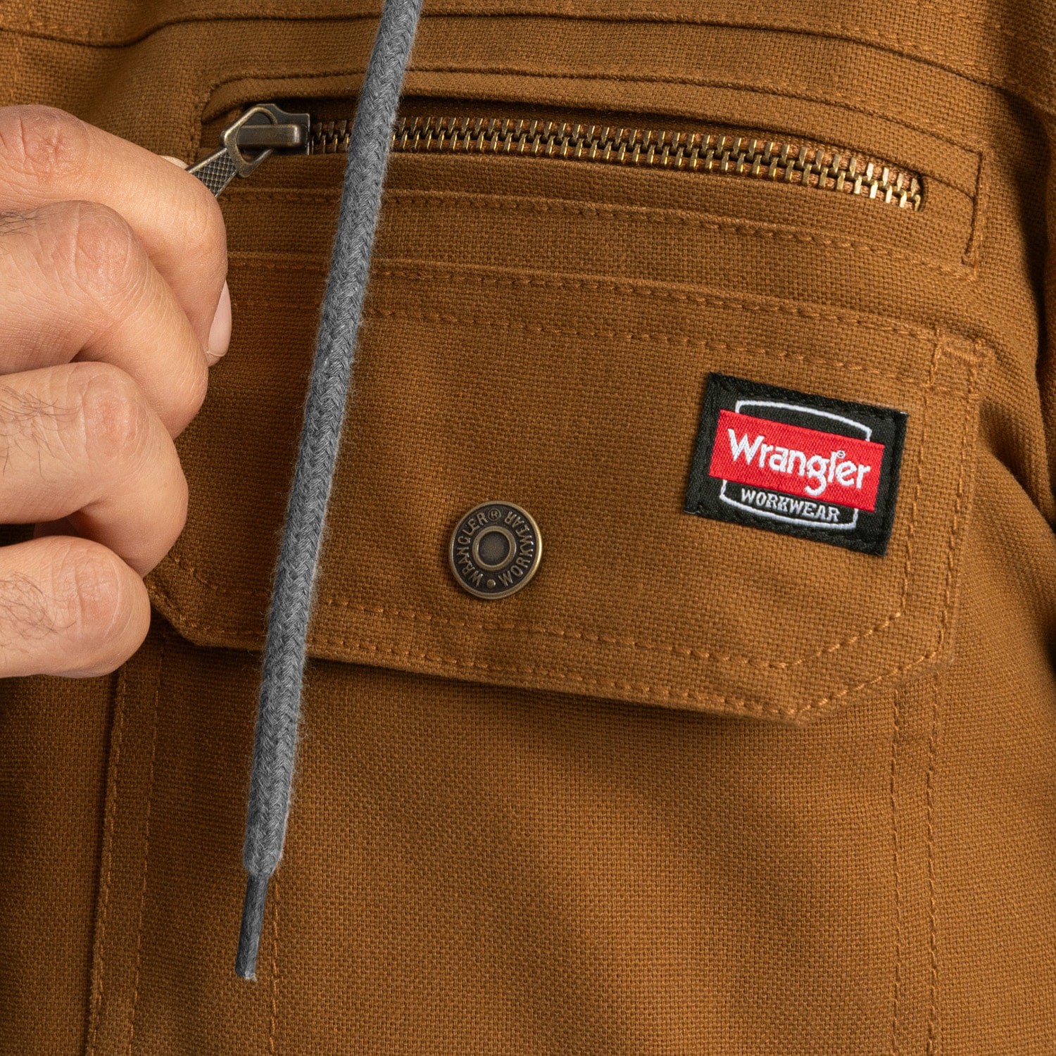 slide 5 of 6, Wrangler Men's Rubber Canvas Quilted jacket ( 2XL ), 1 ct