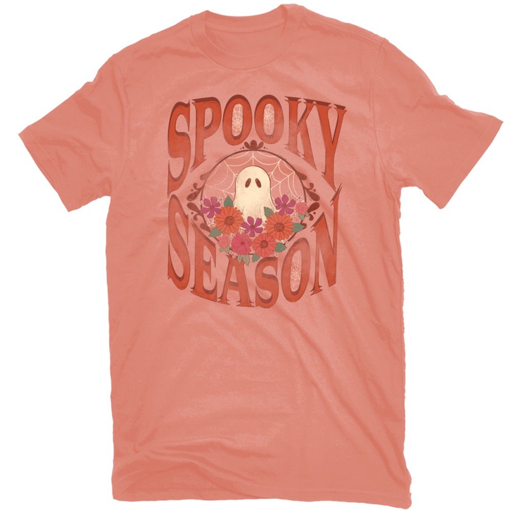 slide 1 of 4, Women's Orange Knit Short sleeve Graphic T-shirt ( XL ), 1 ct