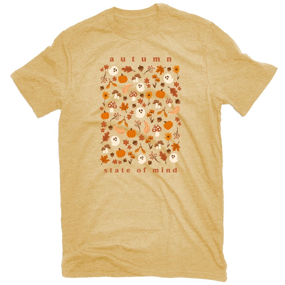 slide 1 of 4, Women's Yellow Knit Short sleeve Graphic T-shirt ( Small ), 1 ct