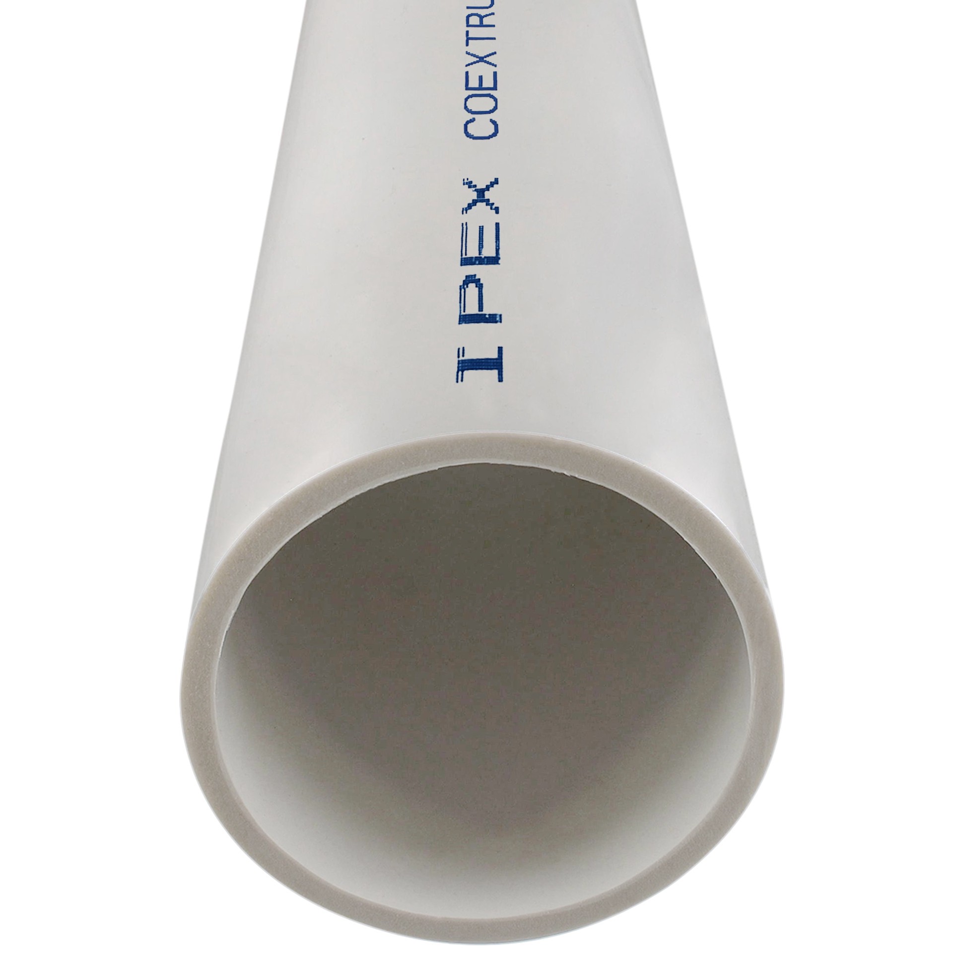 slide 2 of 4, IPEX 4-in x 5-ft PVC DWV Foam Core Pipe, 1 ct