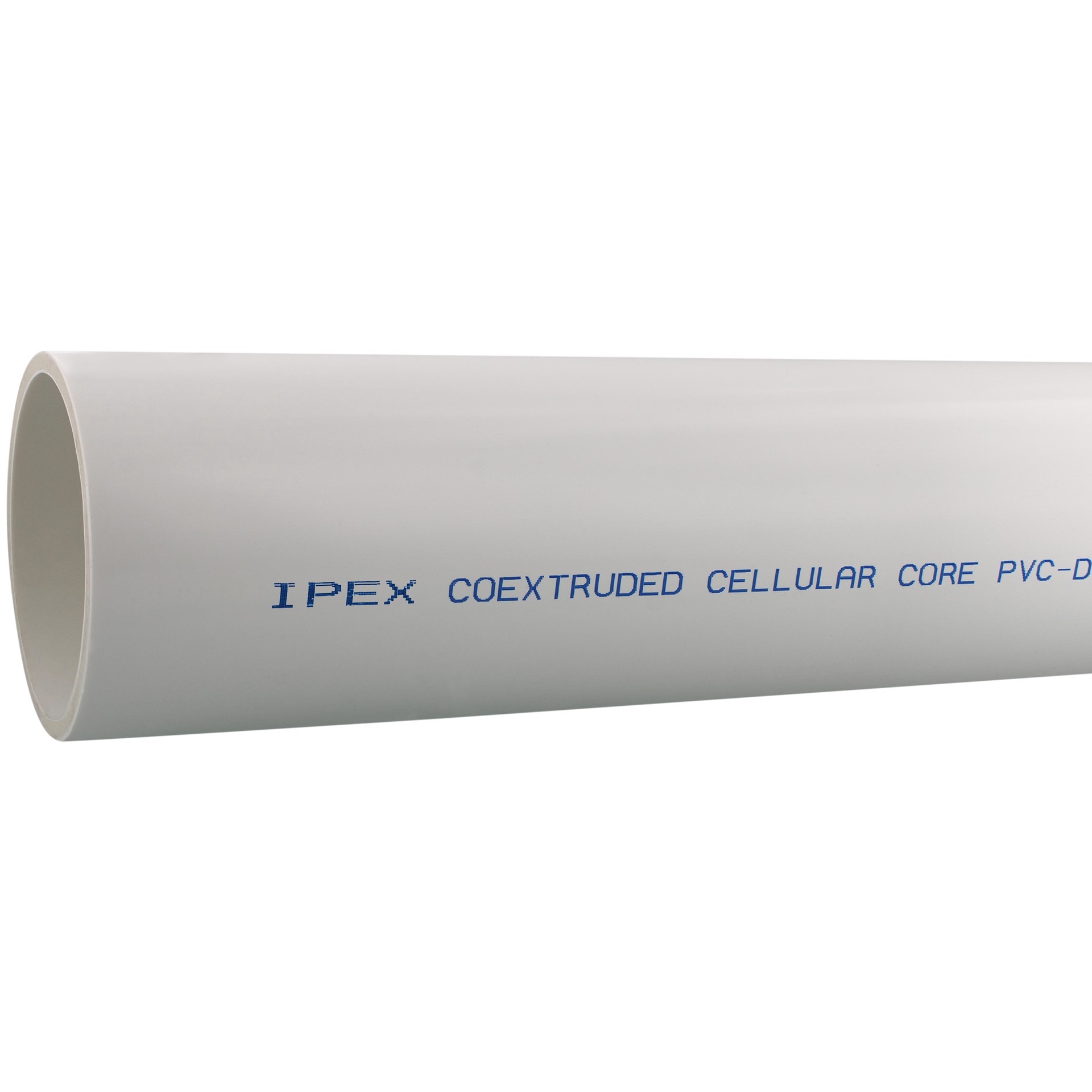 slide 1 of 4, IPEX 4-in x 5-ft PVC DWV Foam Core Pipe, 1 ct