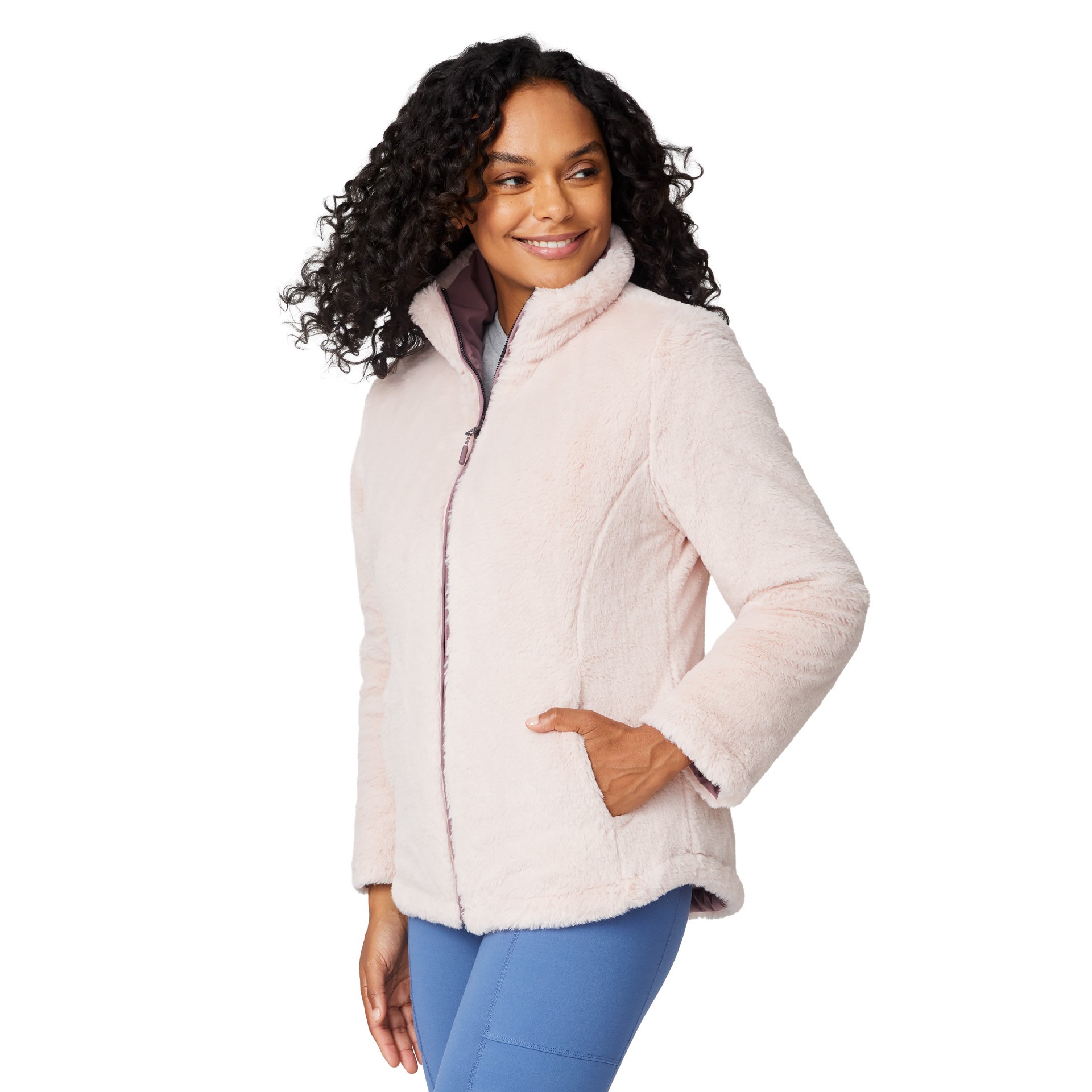 slide 2 of 6, Free Country Cirrus Women's Vervain Fleece Reversible jacket ( Small ), 1 ct
