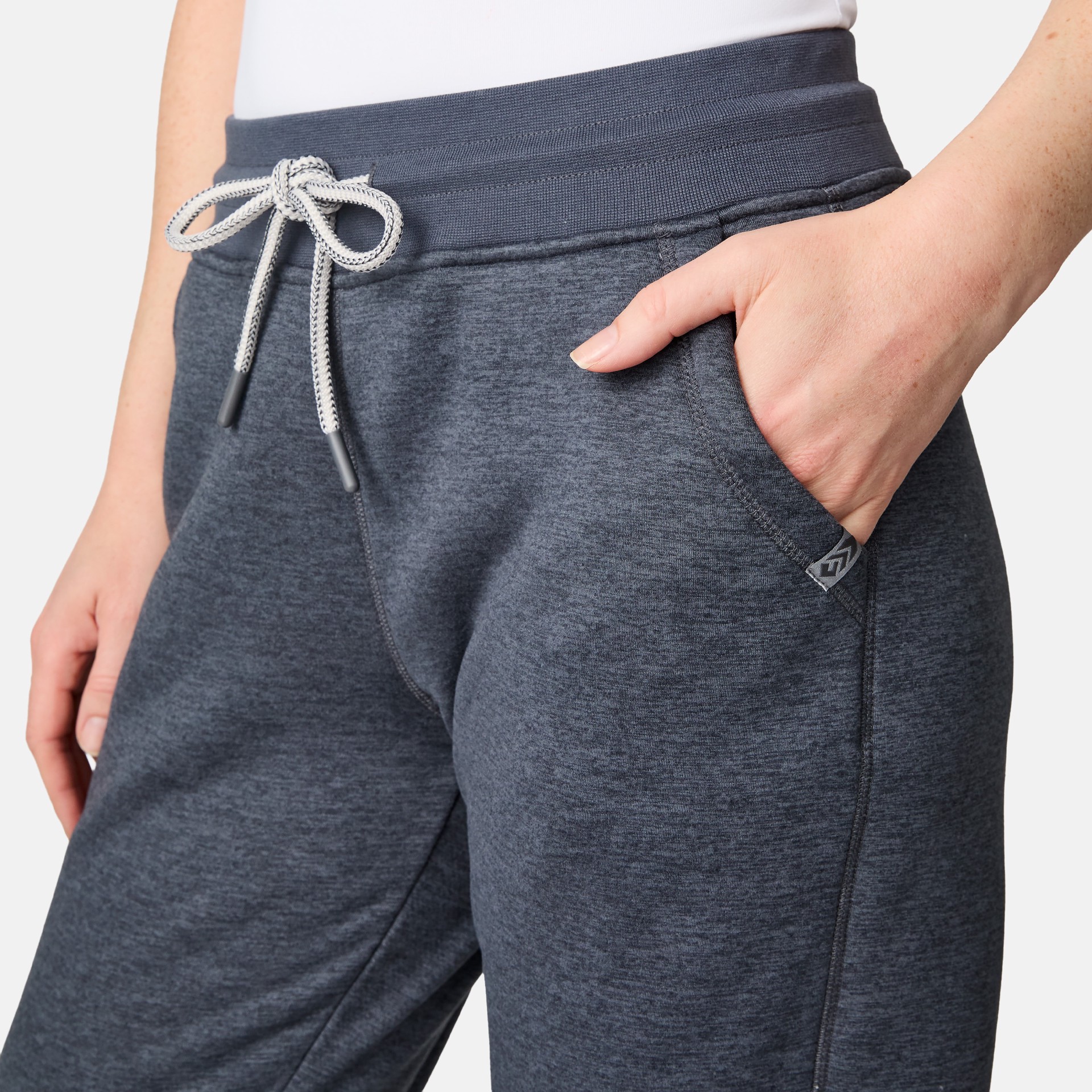 slide 2 of 4, Free Country Luxe Pile Lined Women's Tapered Fit Charcoal Knit Work pants ( X-large ), 1 ct