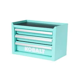 Kobalt mini 11.1-in W x 7.36-in H x 6.14-in D Teal Steel Tool Box