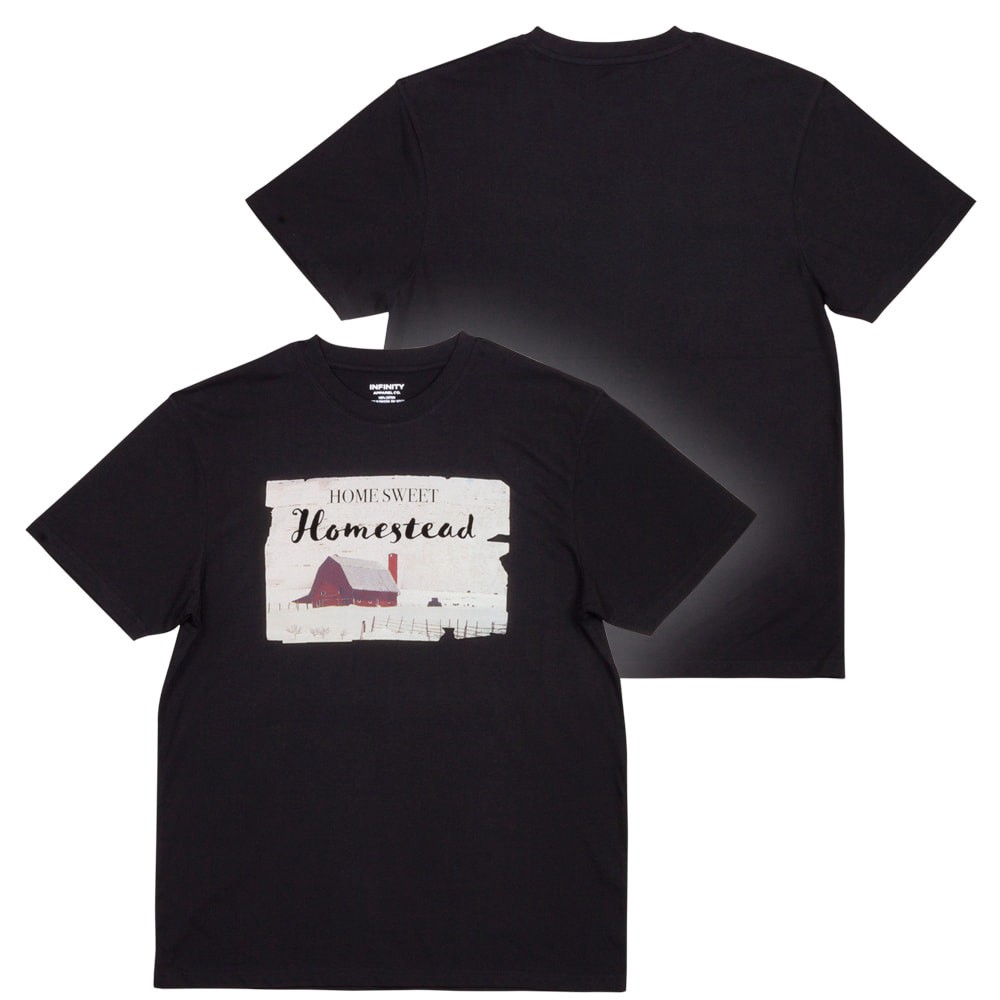 slide 4 of 4, Infinity Brands Women's Black Medium weight Knit Short sleeve Graphic T-shirt ( 2XL ), 1 ct