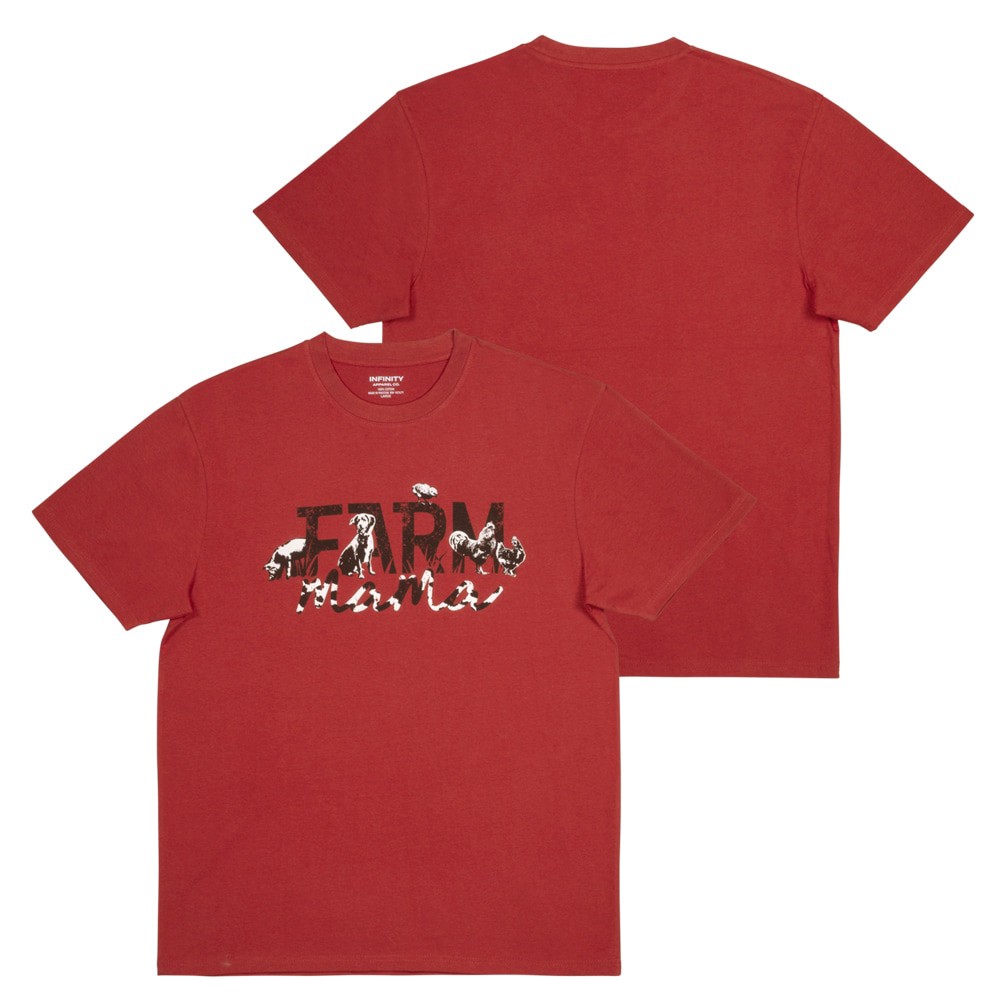 slide 4 of 4, Infinity Brands Women's Red Medium weight Knit Short sleeve Graphic T-shirt ( L ), 1 ct