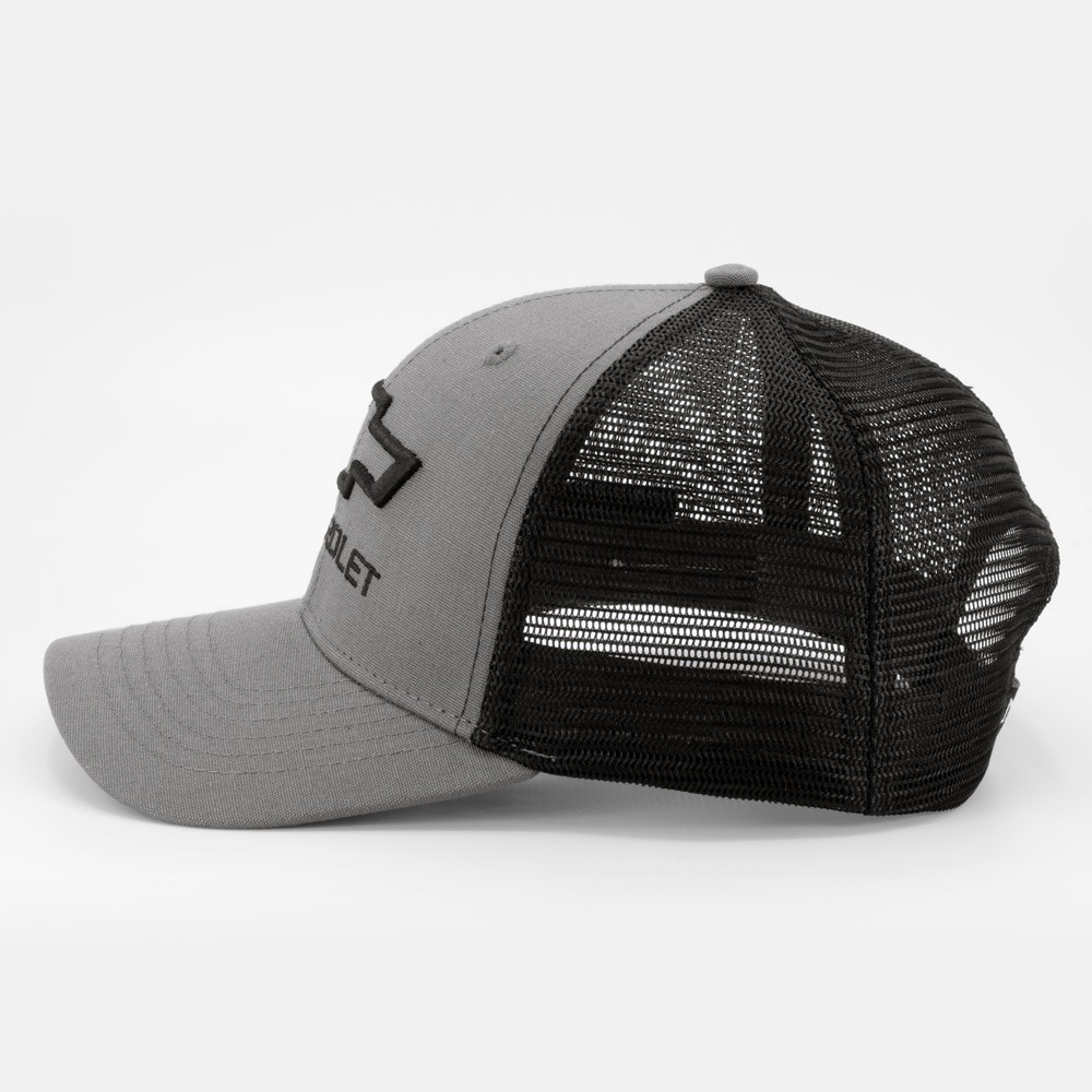 slide 3 of 4, Chevrolet Men's Gray/Black Cotton/Polyester Baseball cap, 1 ct