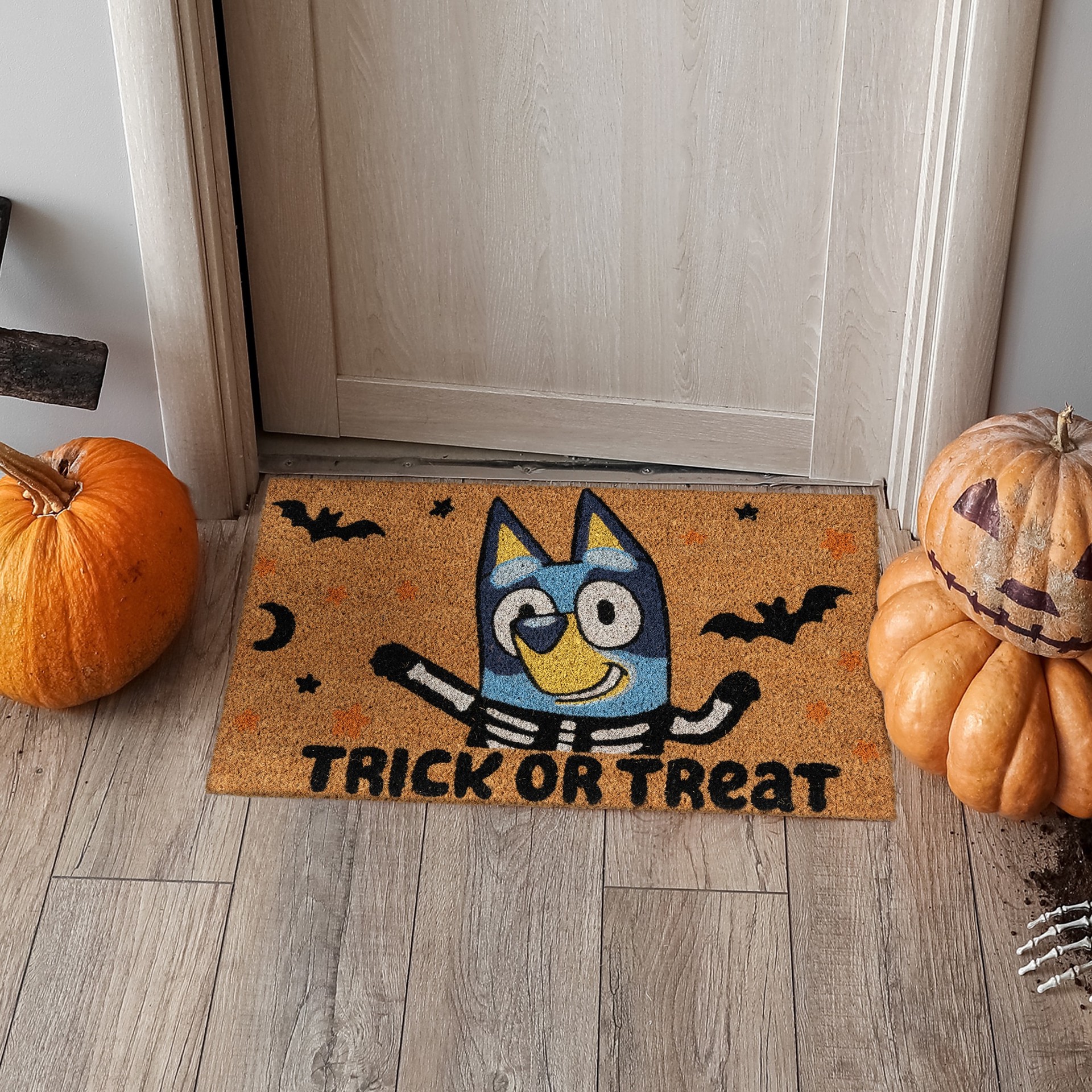 slide 3 of 6, Bluey 18-in x 30-in Multicolor Coir Non-Slip Grip Indoor or outdoor Door Mat, 1 ct