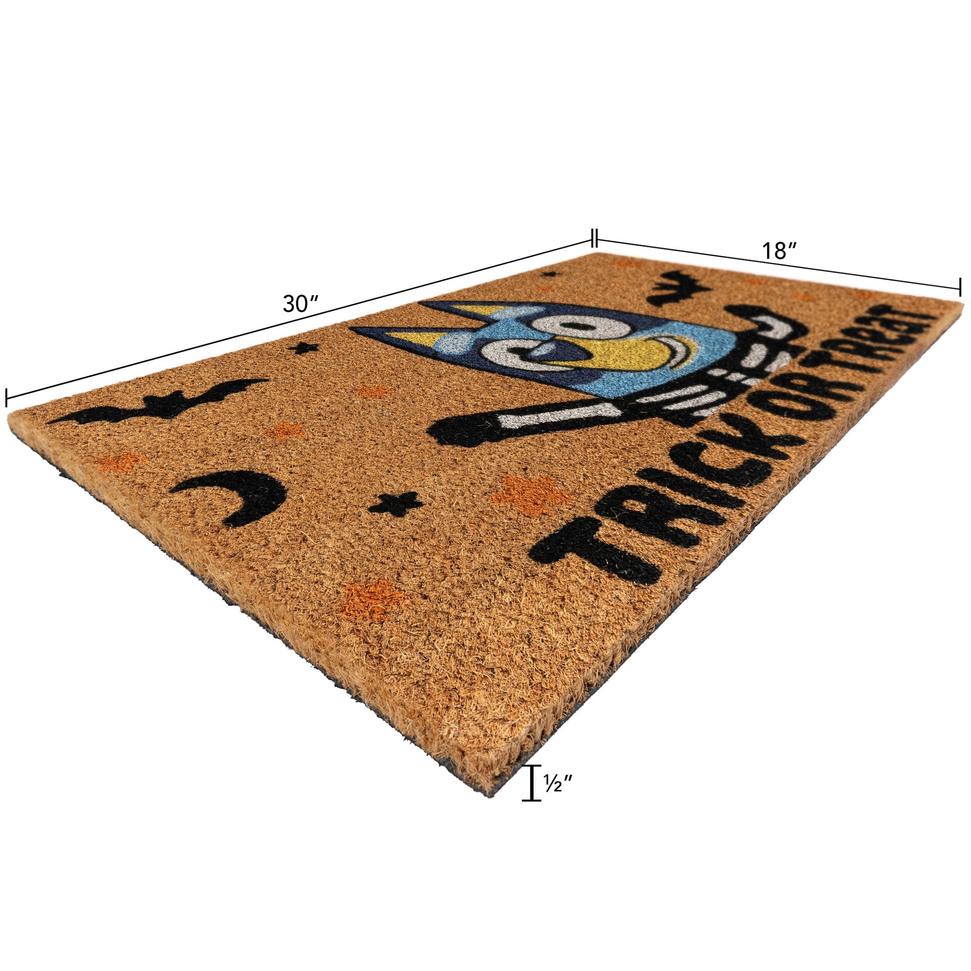 slide 4 of 6, Bluey 18-in x 30-in Multicolor Coir Non-Slip Grip Indoor or outdoor Door Mat, 1 ct