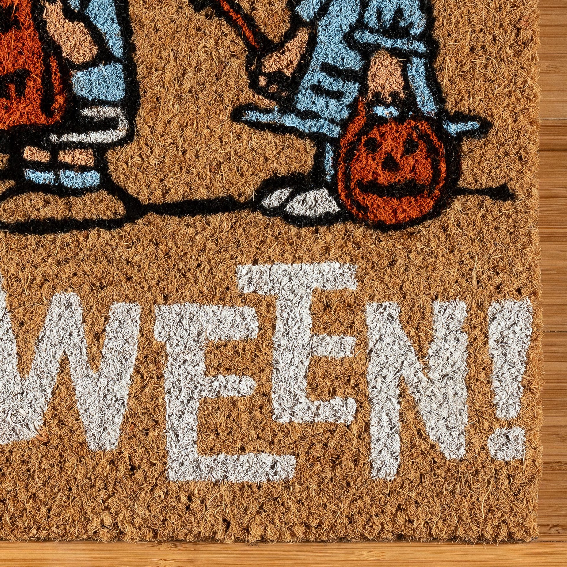 slide 5 of 6, Peanuts 18-in x 30-in Multicolor Coir Non-Slip Grip Indoor or outdoor Door Mat, 1 ct