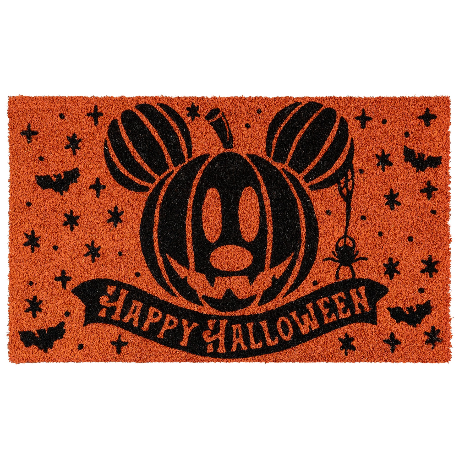 slide 2 of 6, Disney 18-in x 30-in Orange Coir Non-Slip Grip Indoor or outdoor Fall Door Mat, 1 ct